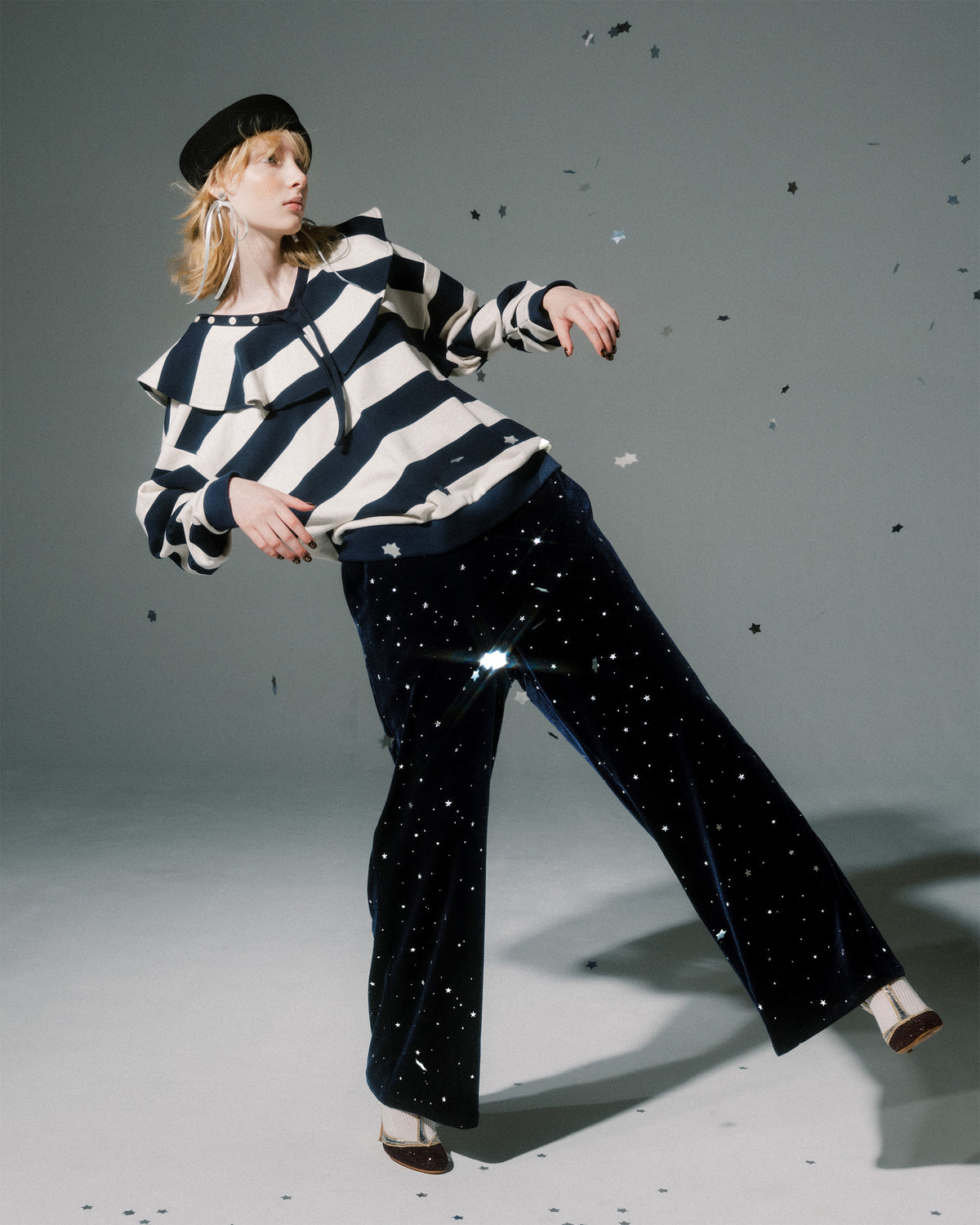 Stellato velour pants