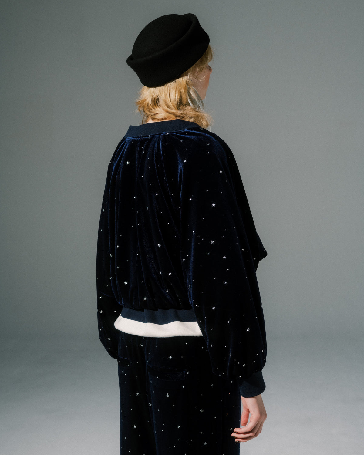 Stellato velour blouson
