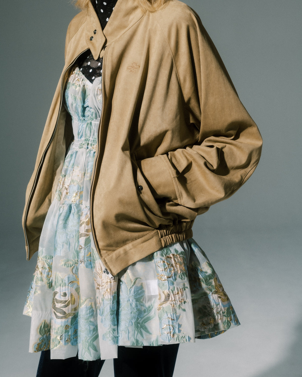 Heart cut swing jacket