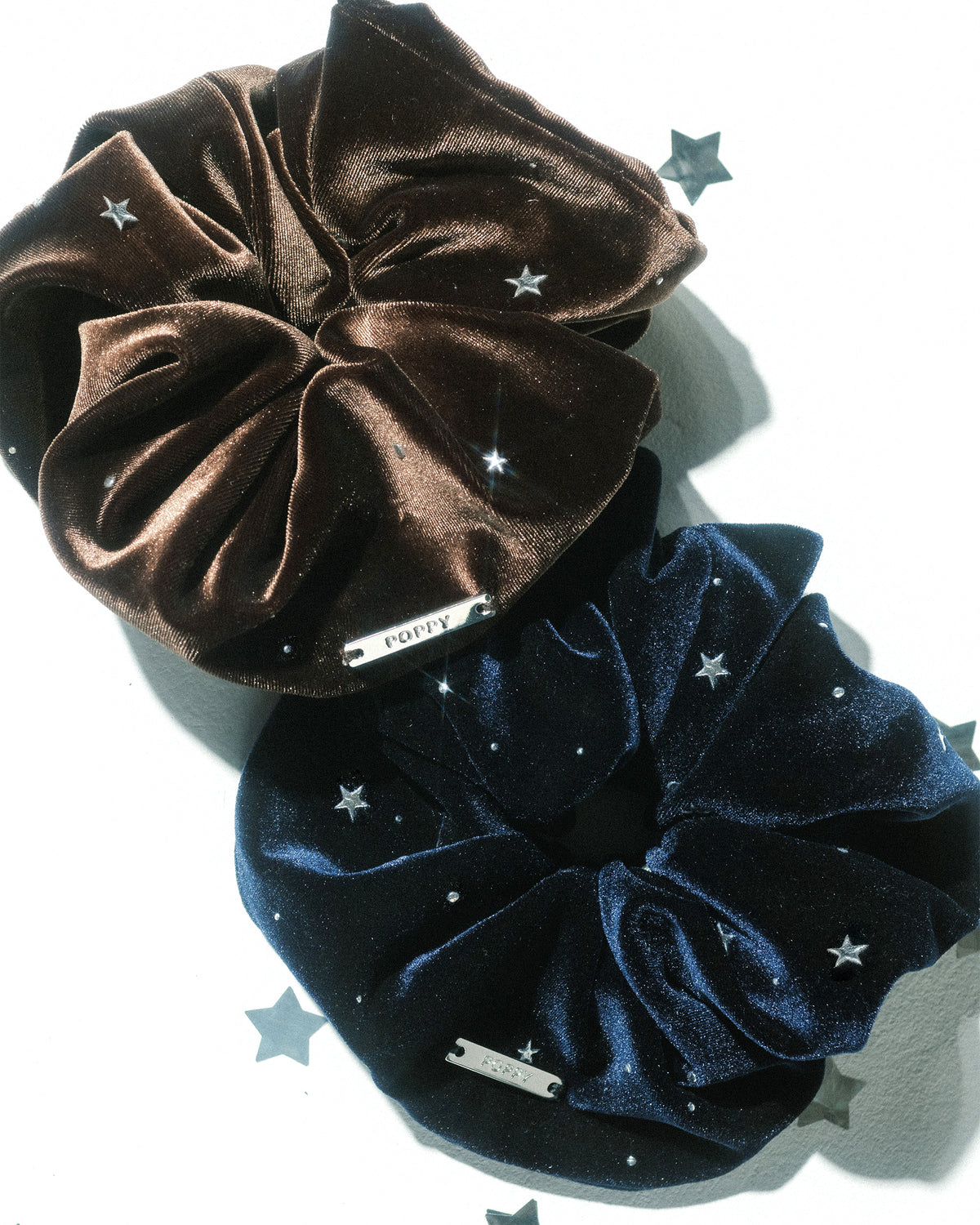 Stellato velour scrunchie