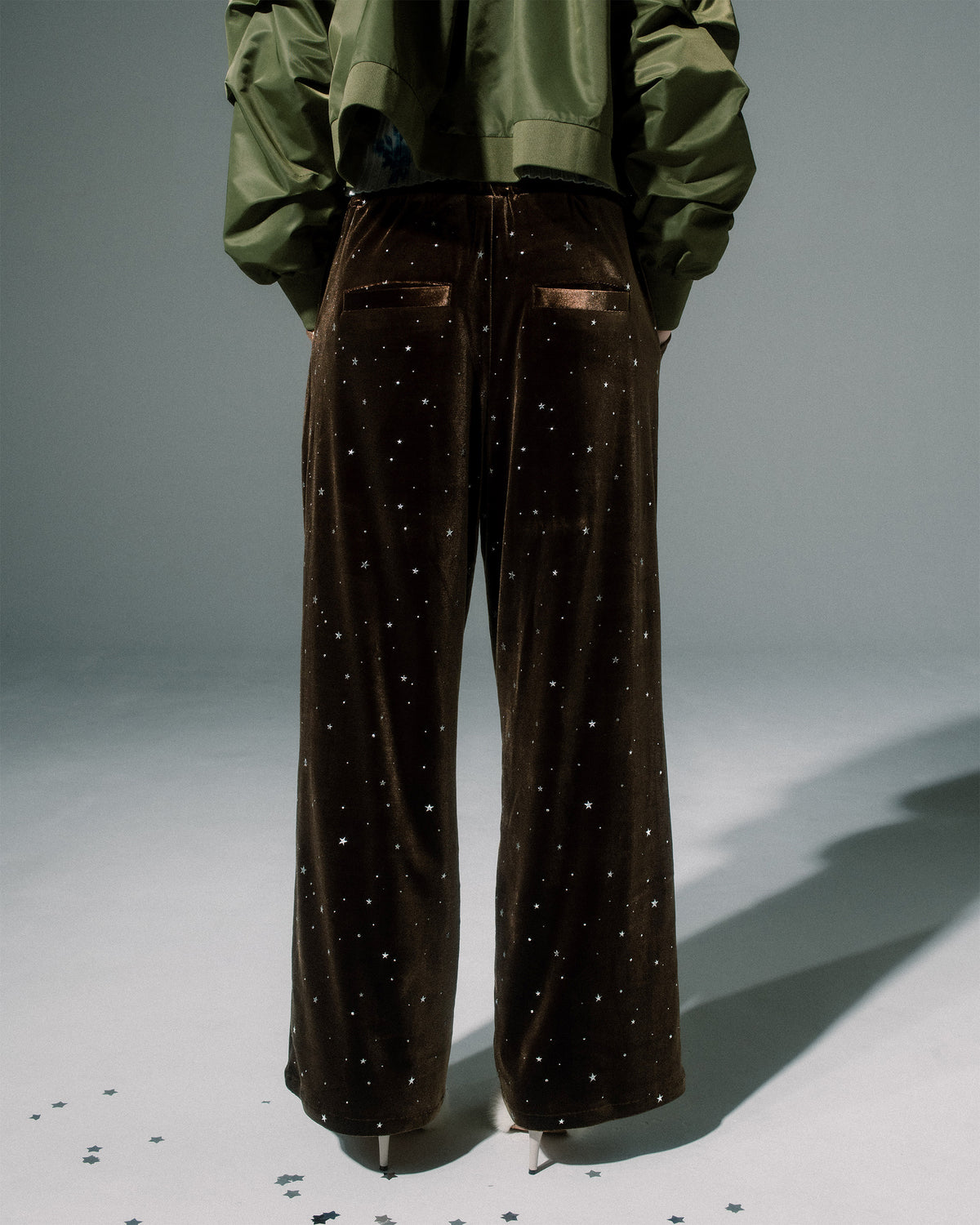 Stellato velour pants
