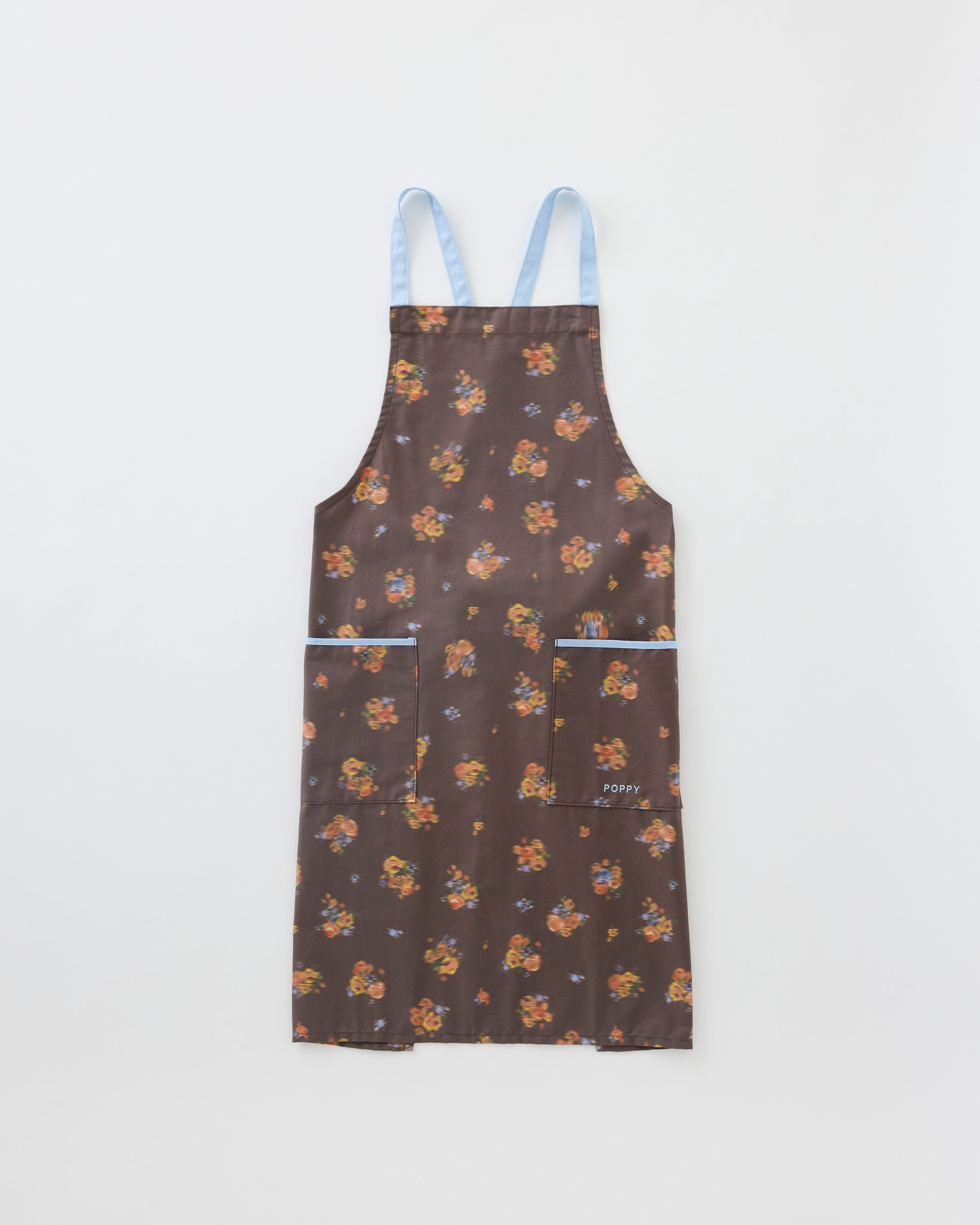Brown bouquet apron