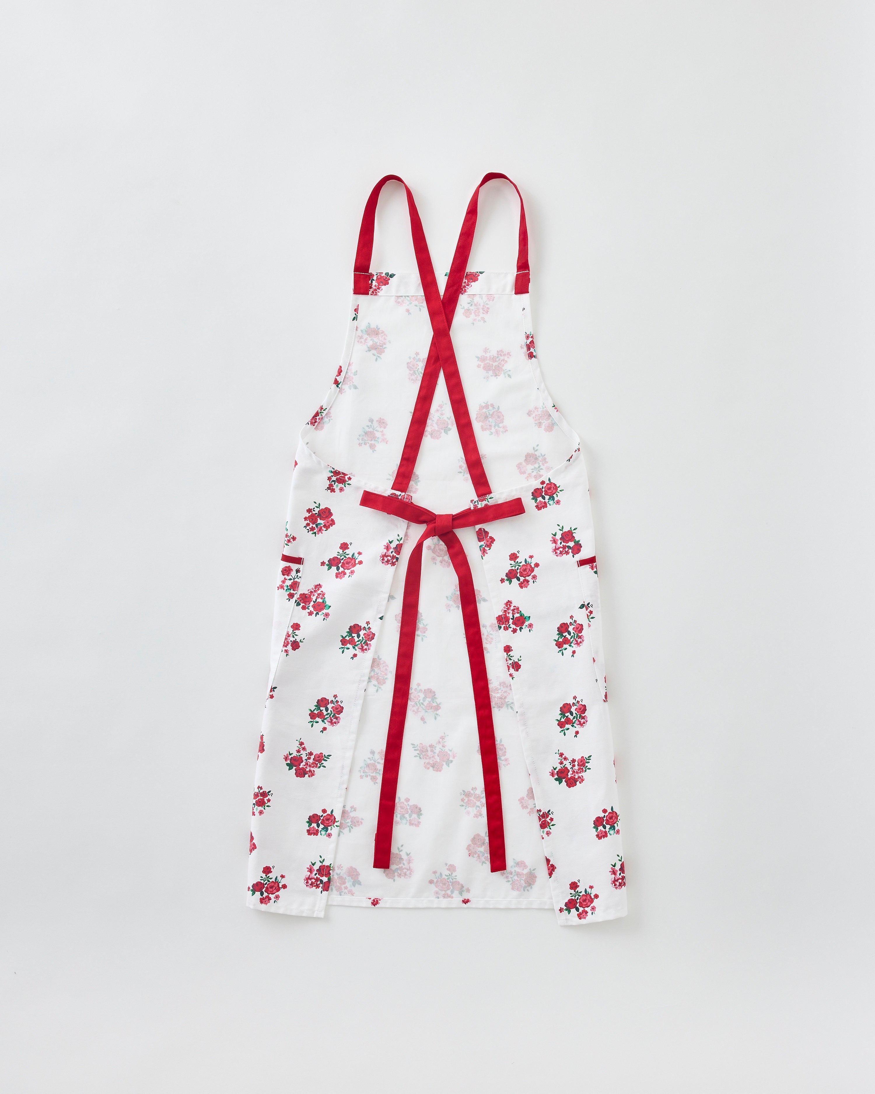 Red bouquet apron