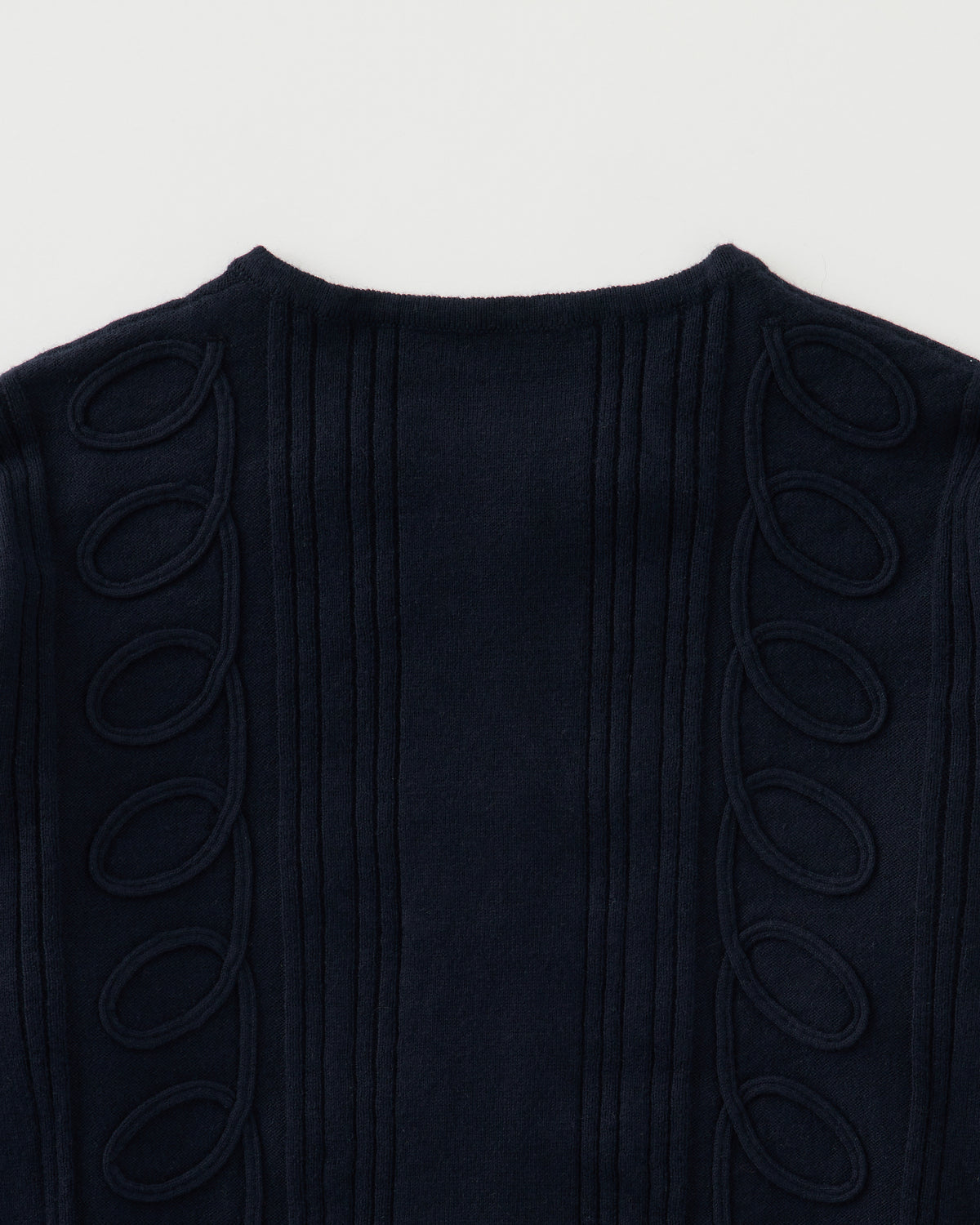 Kurukuru ribbon rib knit cardigan