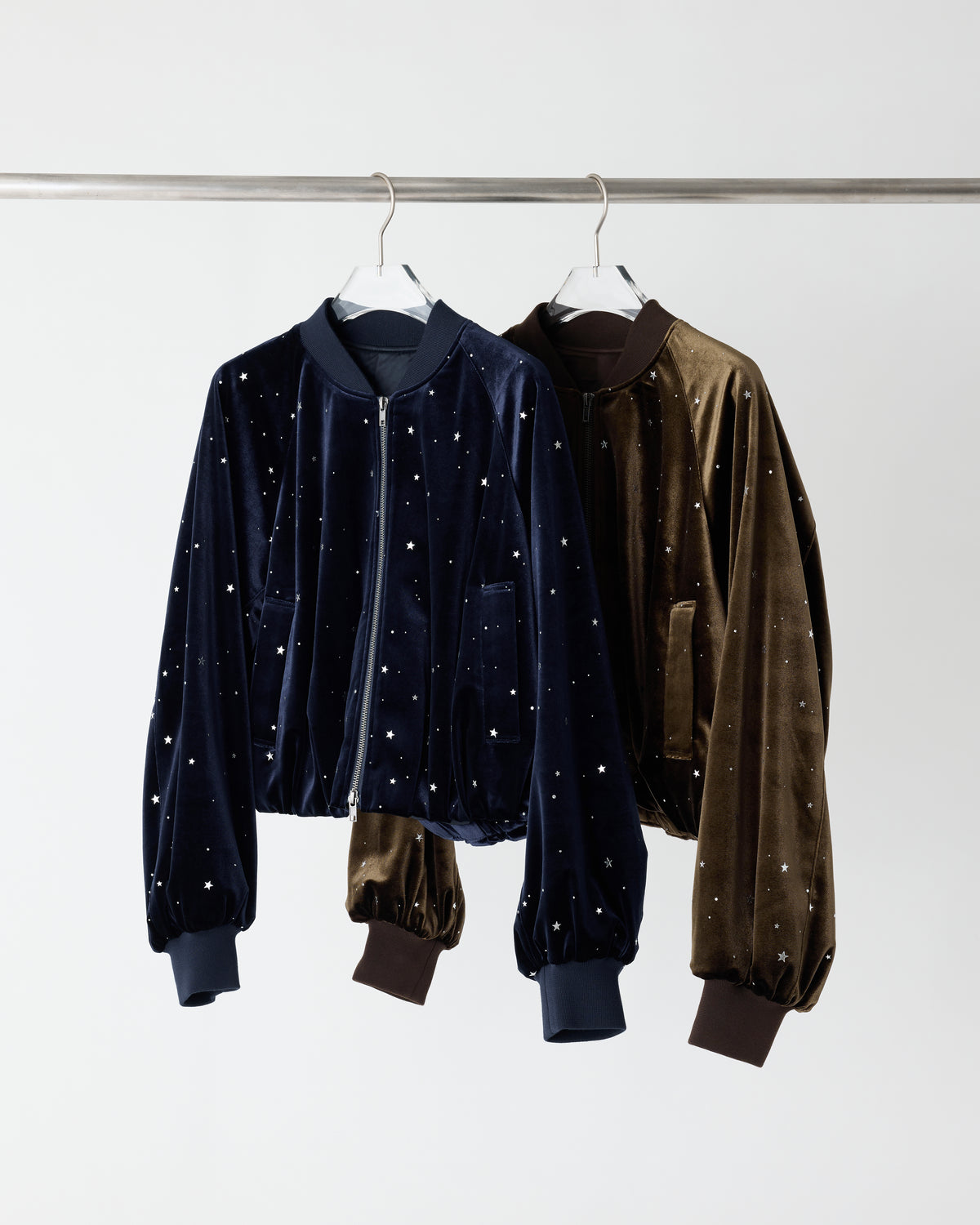 Stellato velour blouson