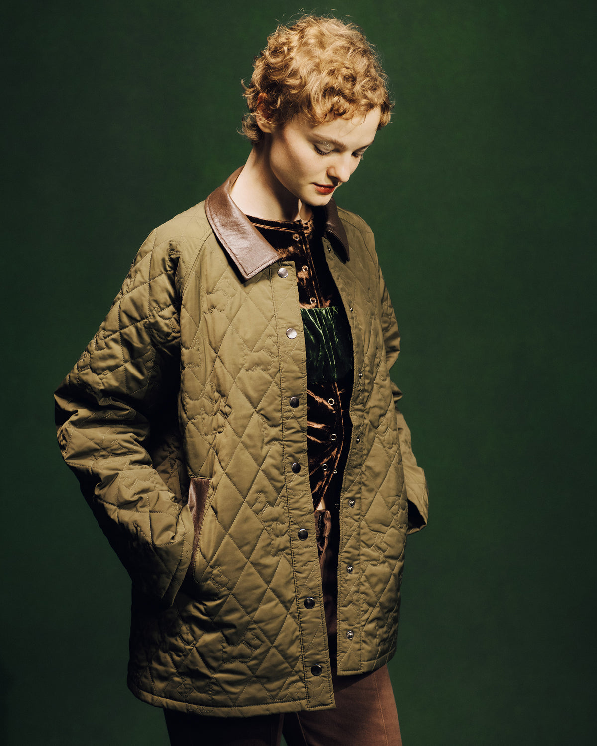 Achi-Cochi schnauzer quilted coat