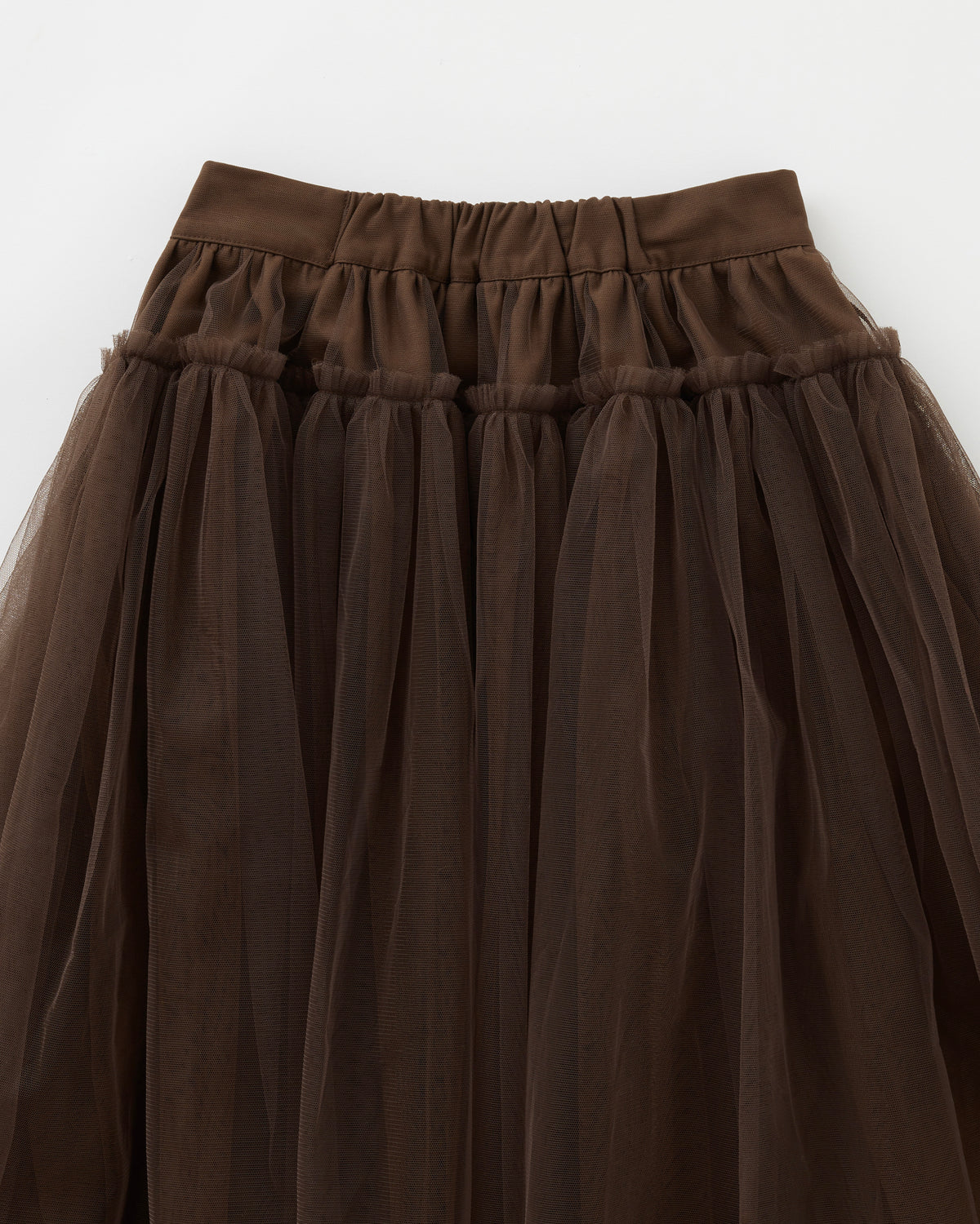 [Store limited] Volume tulle skirt(brown)