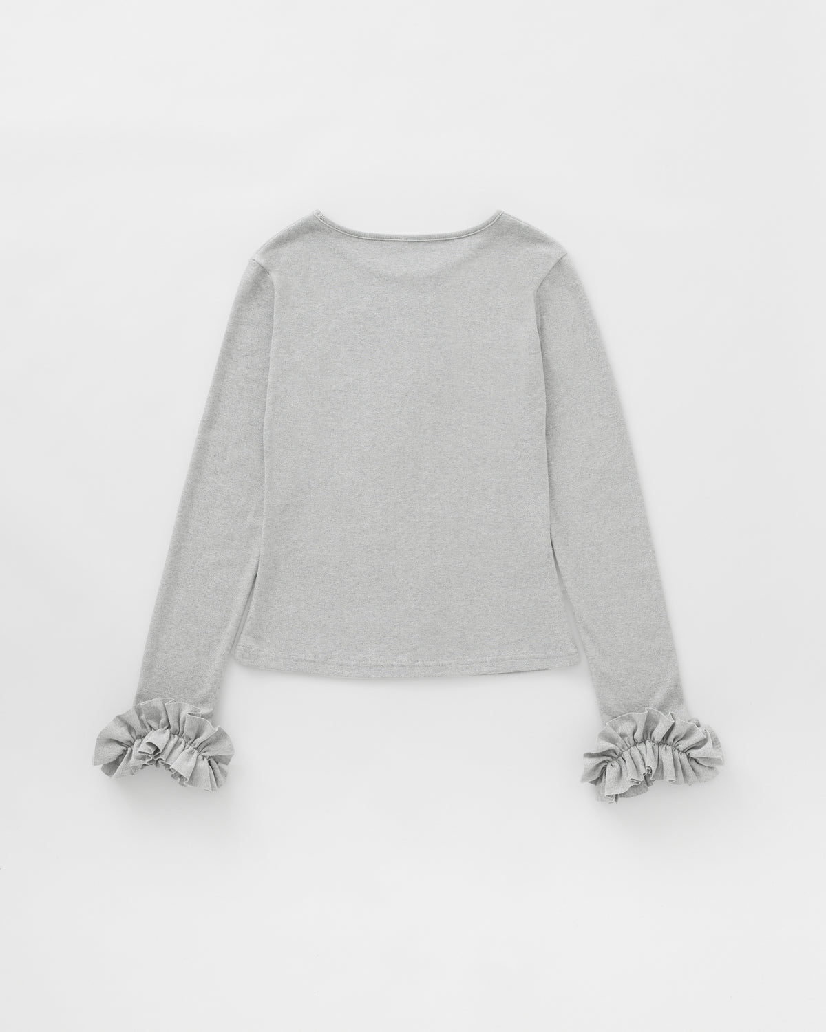 Glitter frill sleeve top