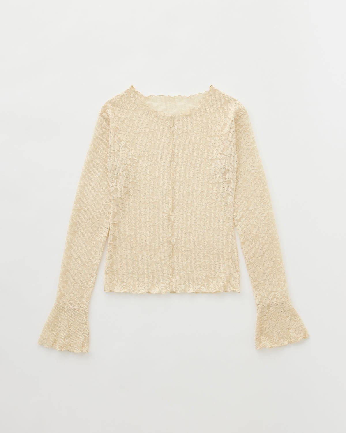 Lace flare sleeve top