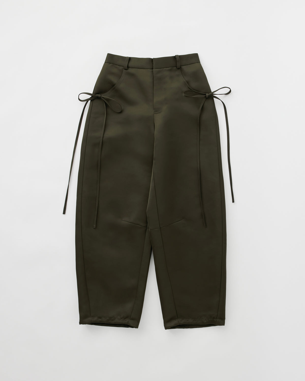 Side ribbon barrel pants