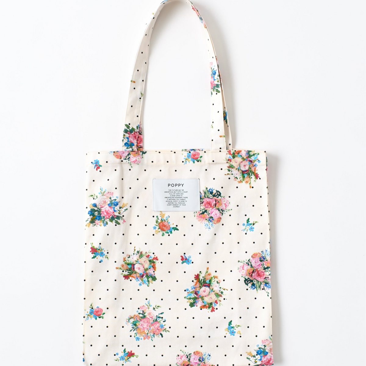 Dot flower tote bag Dot flower tote bag