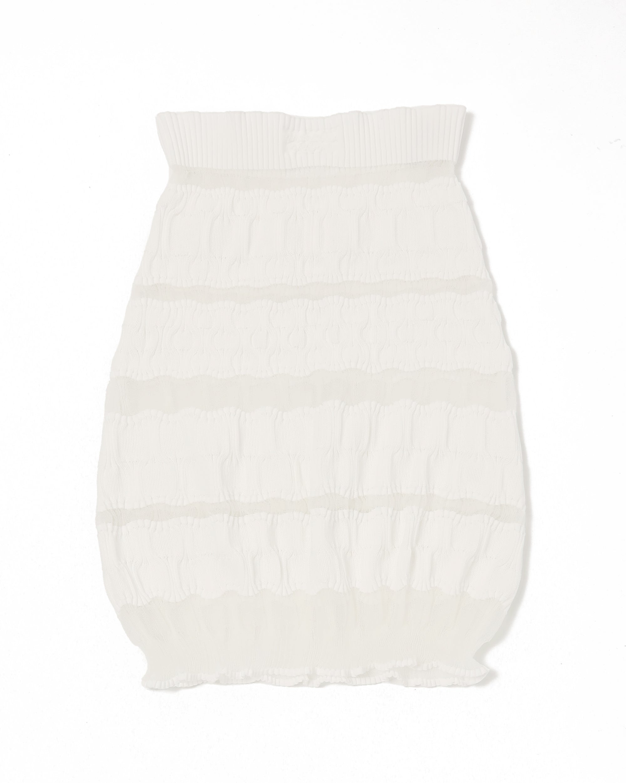 <b>Nadia Wire</b><br>Mini Bubble Skirt / White