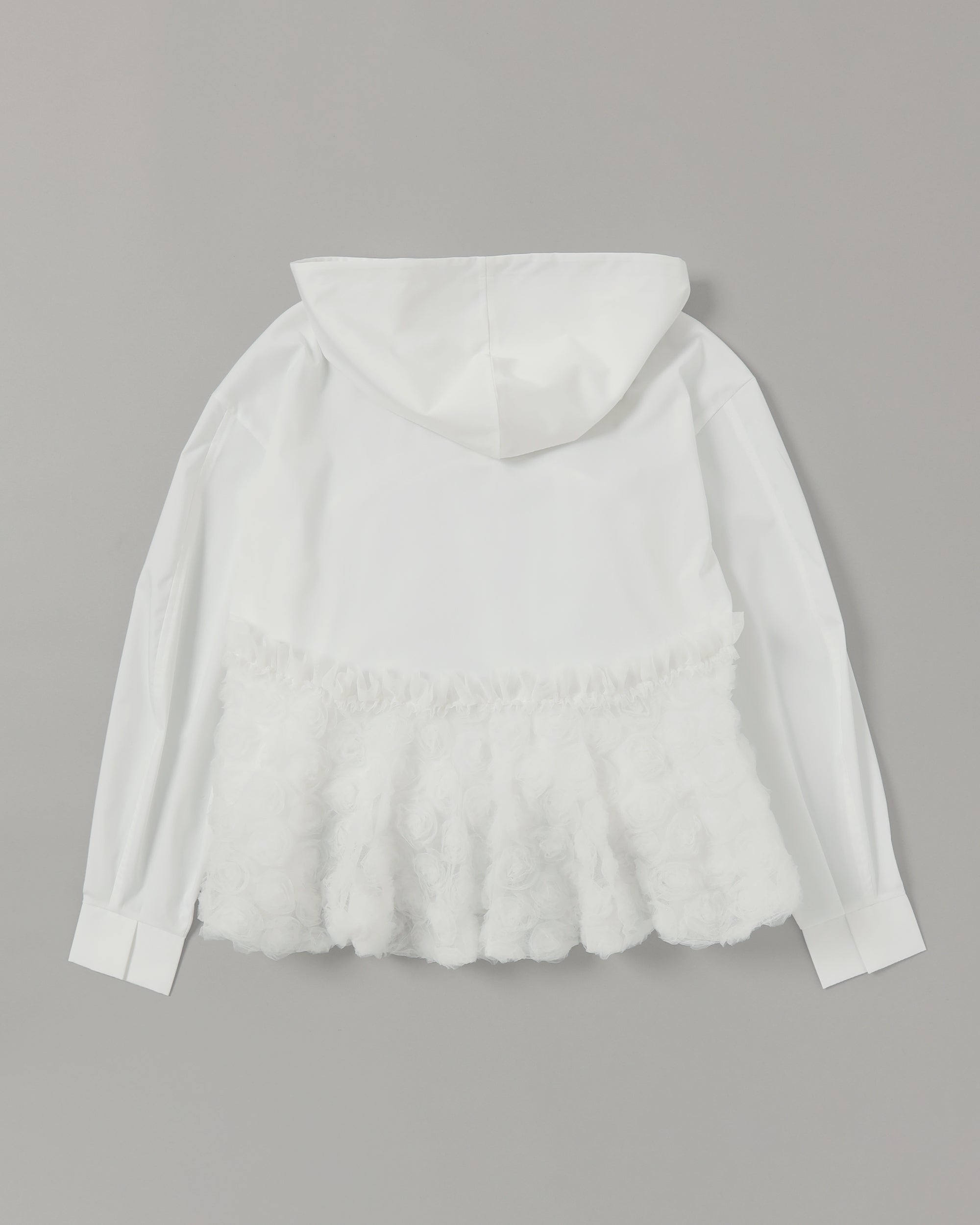 POPPY チュールドッキングフーディ Tulle balloon hoodie shirt