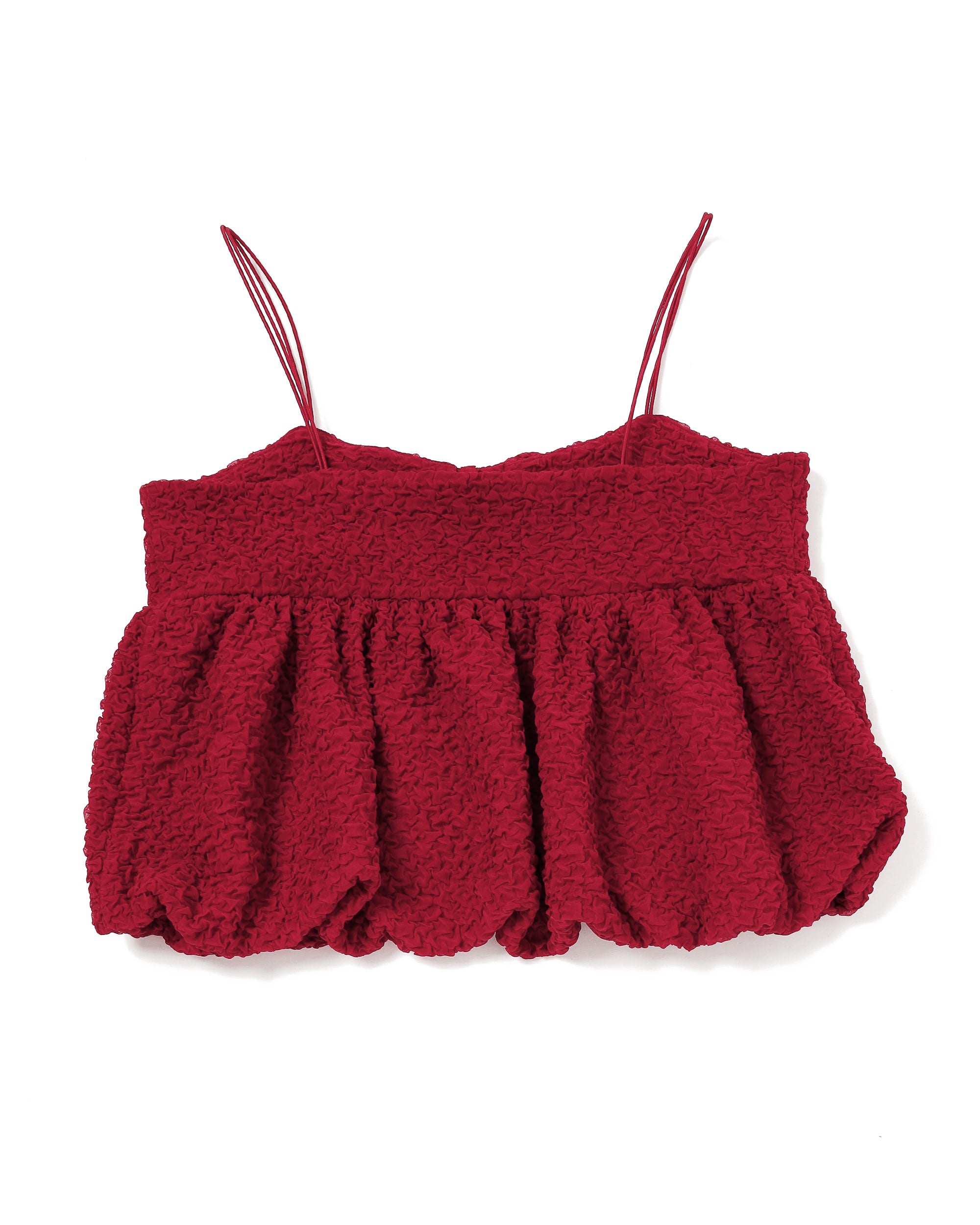 Balloon ribbon cami (red)