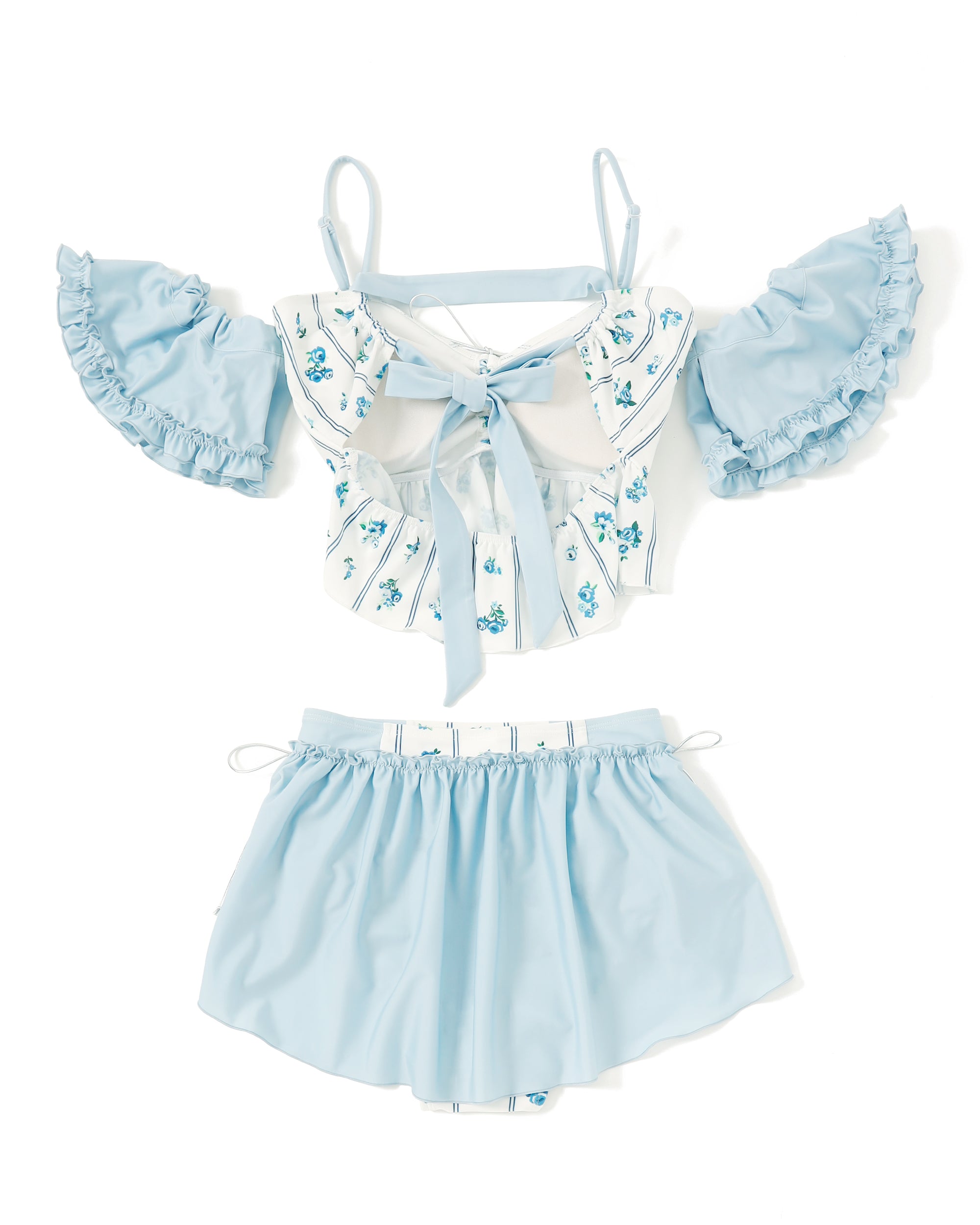 Off shoulder flare bikini