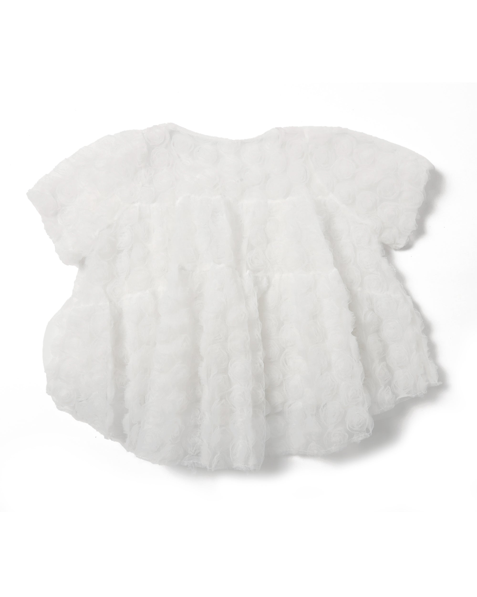 Flower tulle tiered bolero