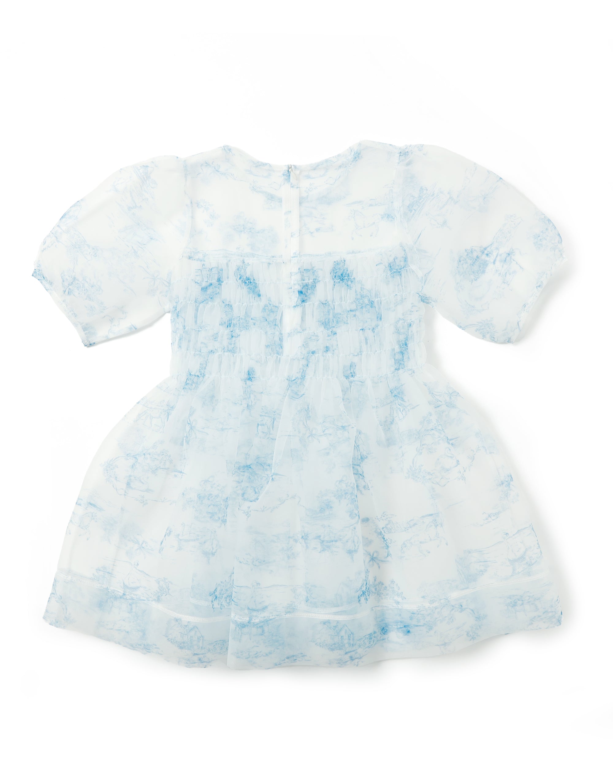 Toile de Jouy organdy shirring tunic