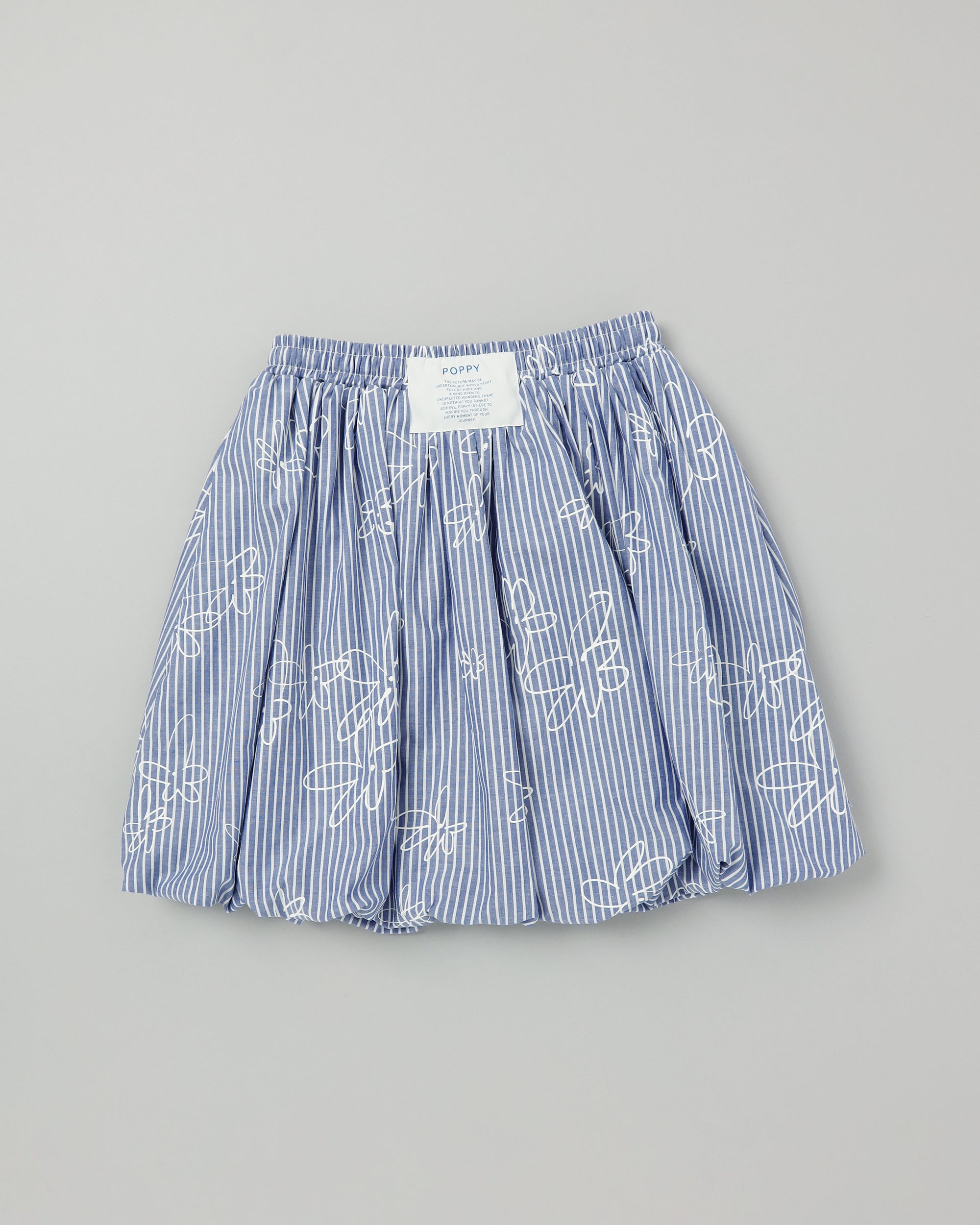 Balloon mini skirt (blue flower)