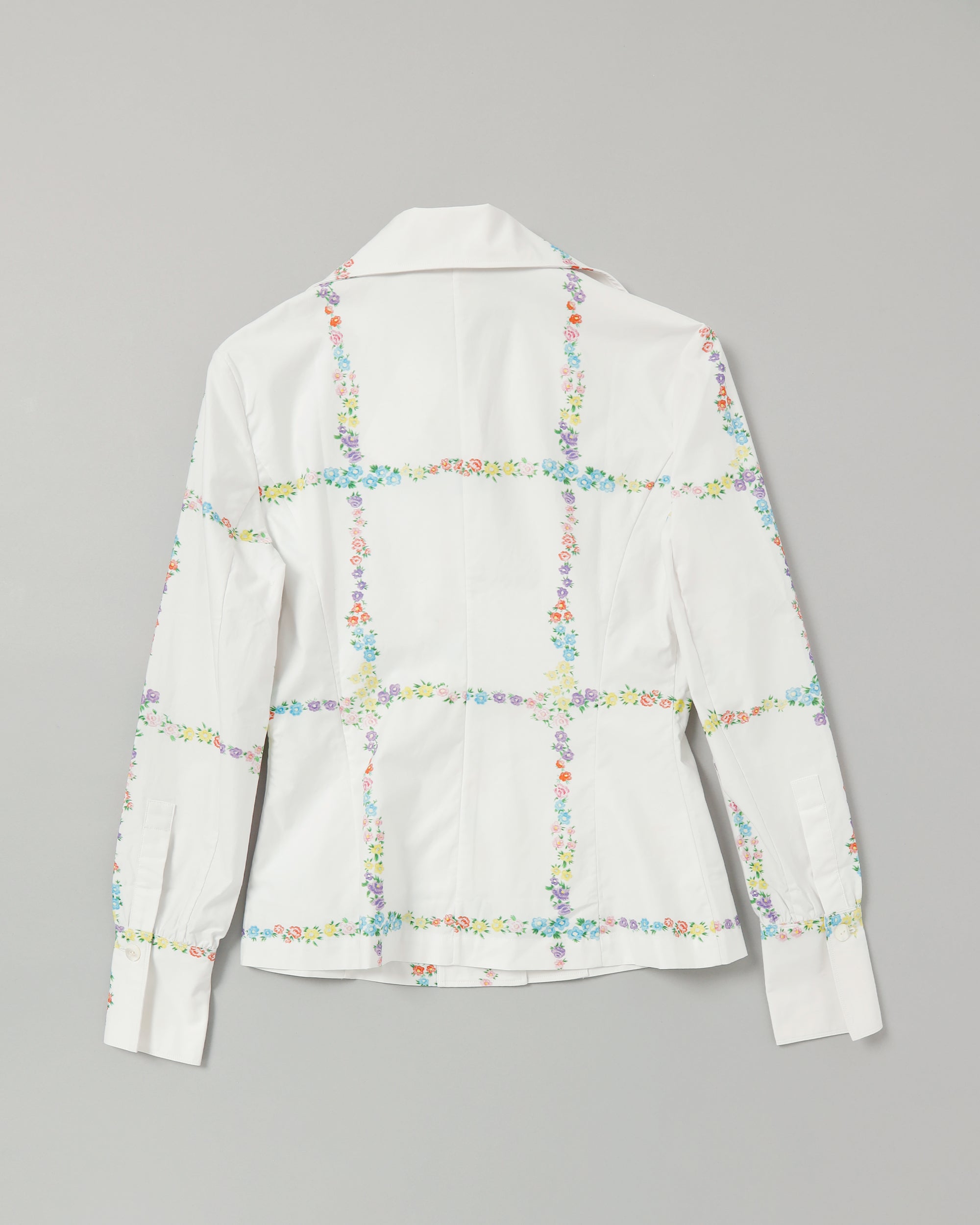 <b>yuhan wang</b><br>floral checked blouse