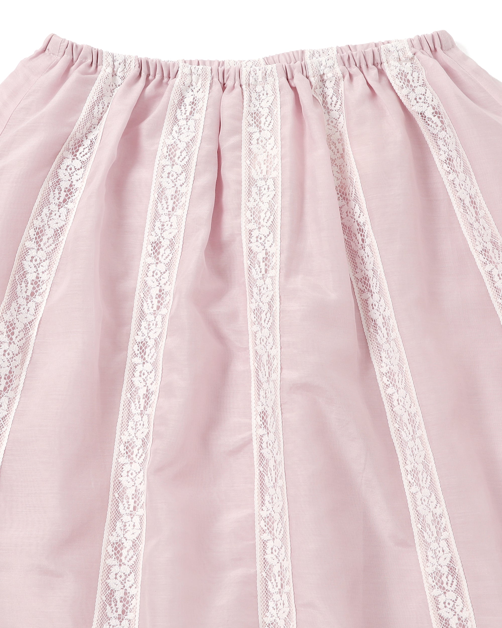<b>yuhan wang</b><br>lace trimmed skirt / pink
