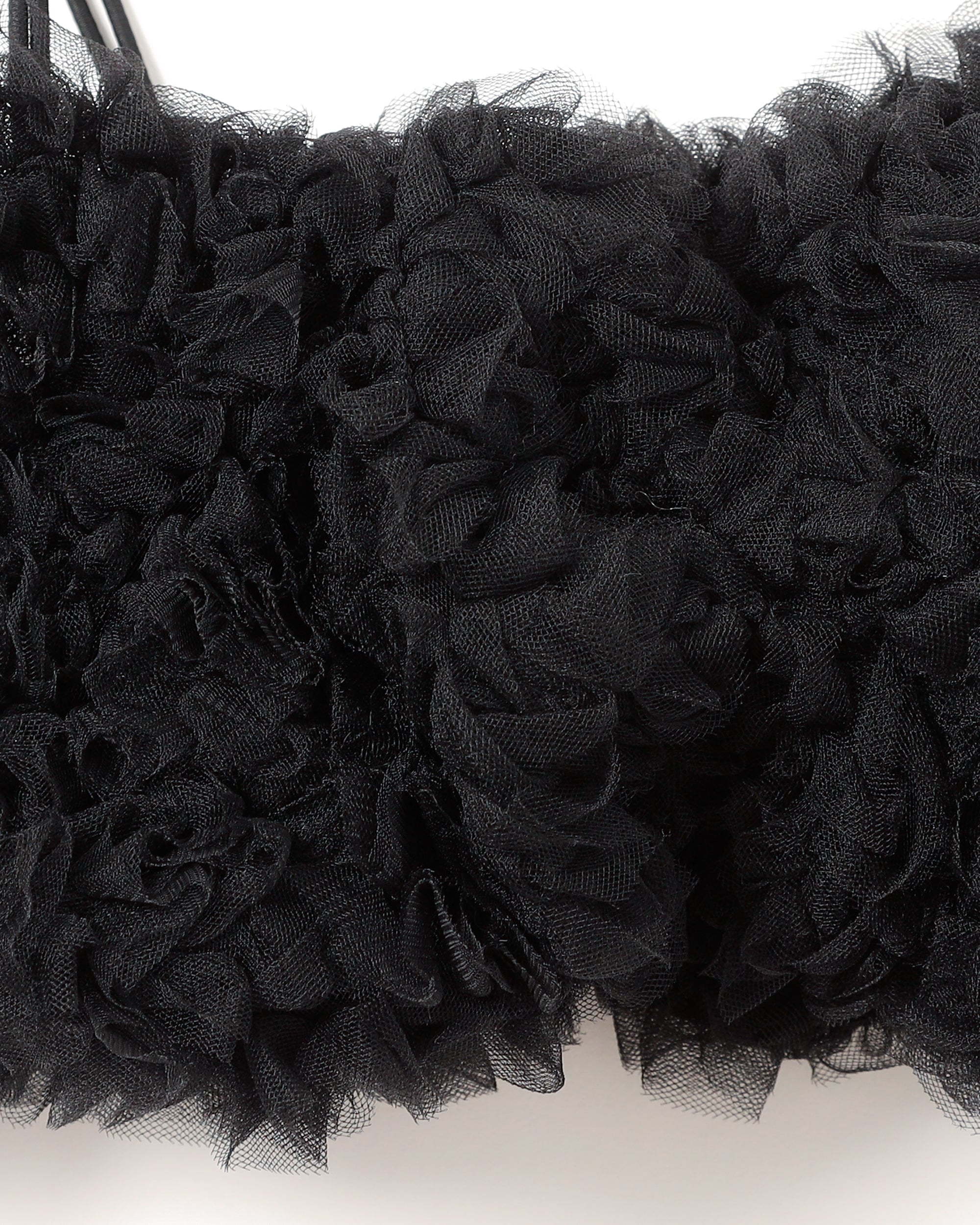 Tulle balloon bustier (black)