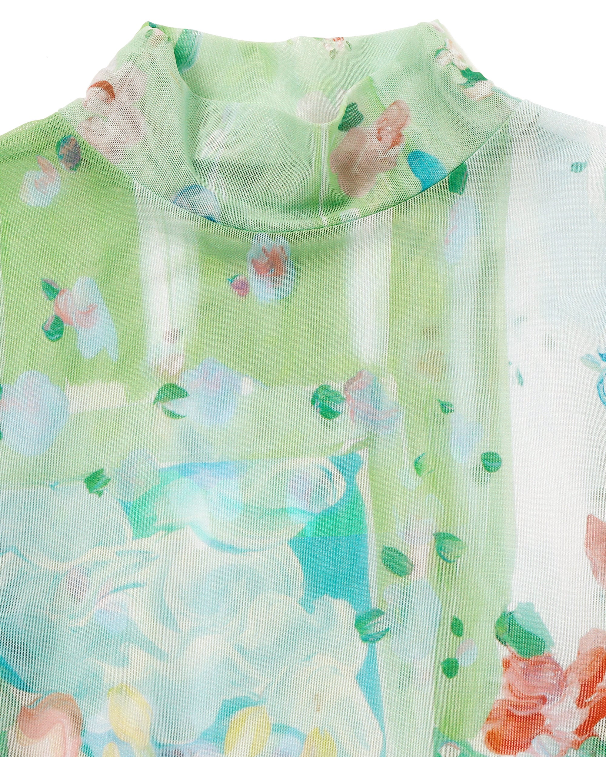 【poppy】 see-through トップス　リビングルーム　ハイネック poppy】 see-through トップス リビングルーム ハイネック