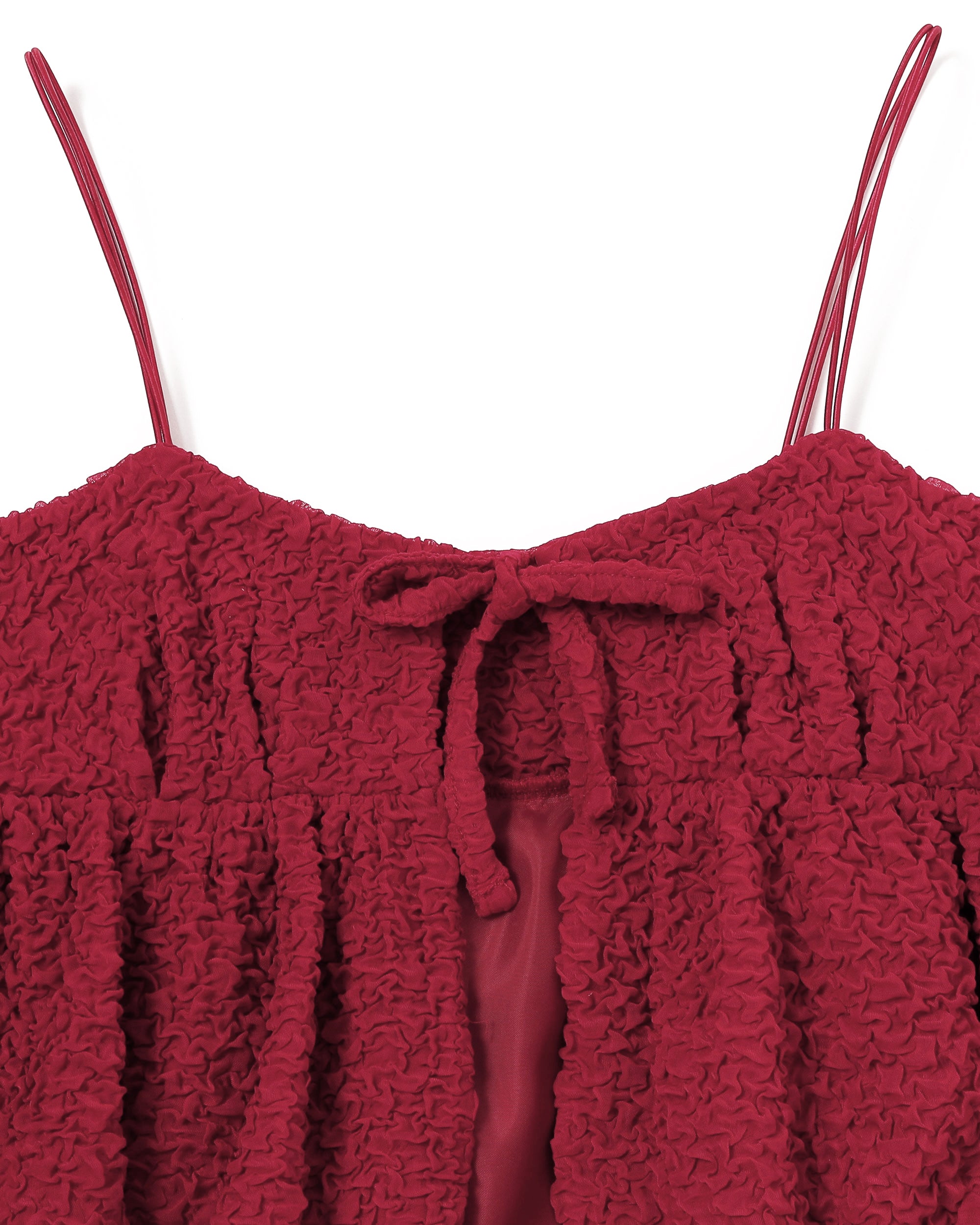 Balloon ribbon cami (red)