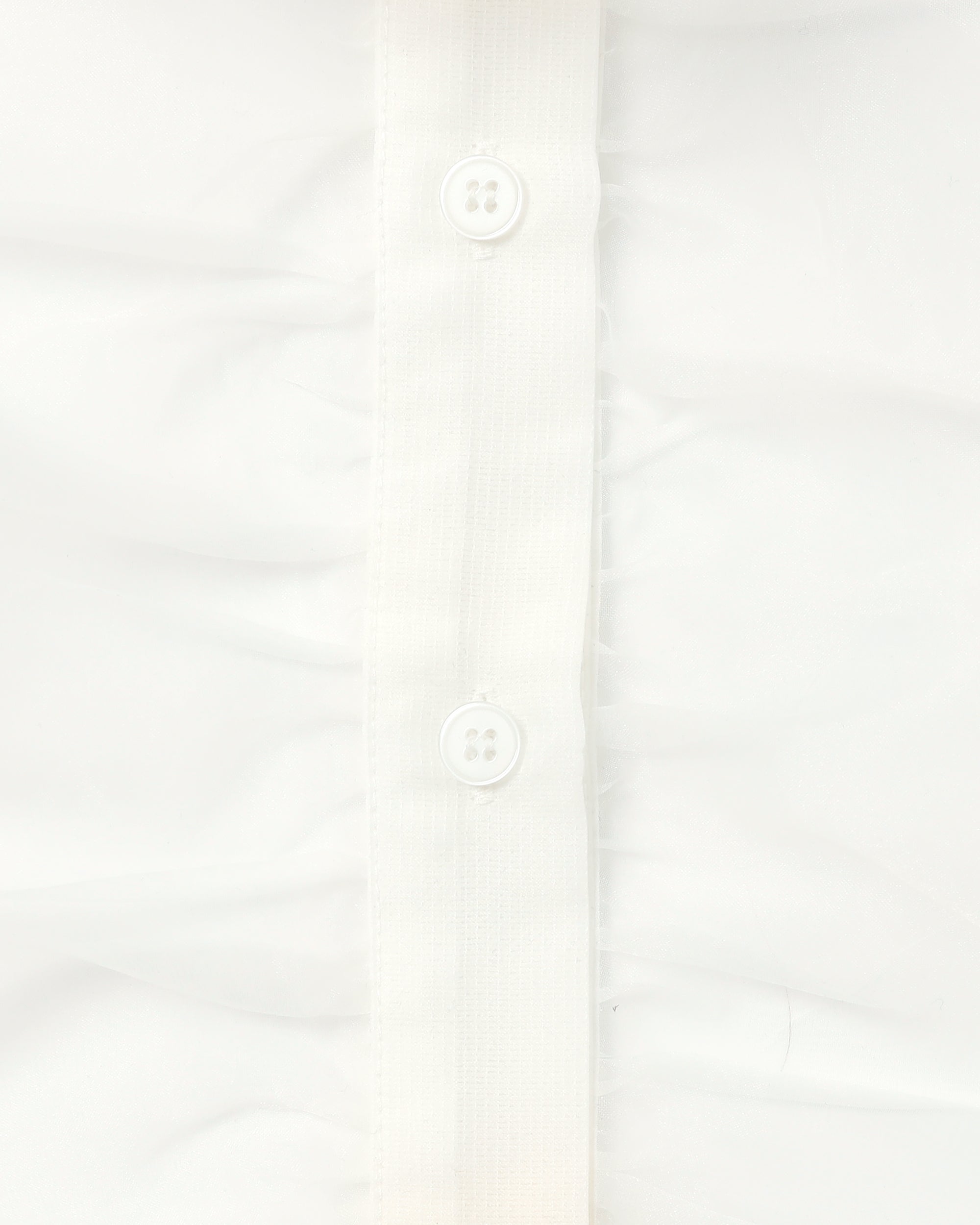 Ribbon tie blouse (white)