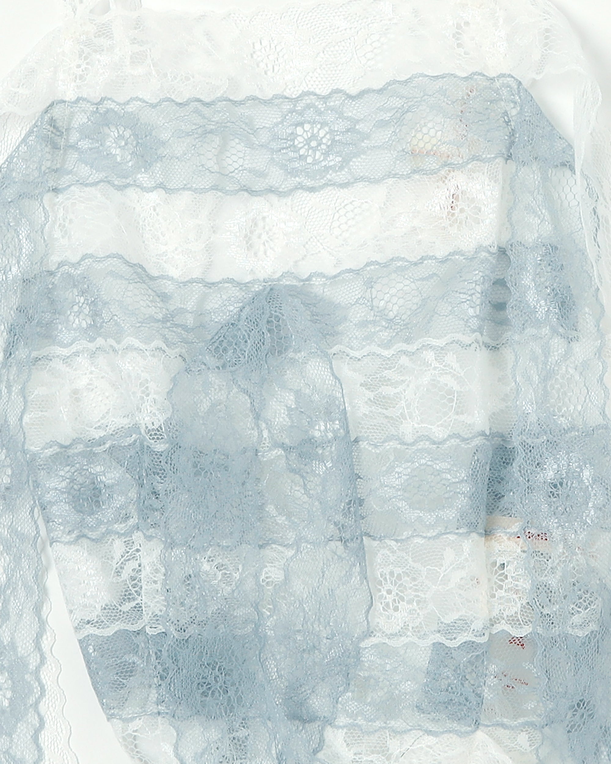 <b>yuhan wang</b><br>lace trimmed stripe camisole / white / blue