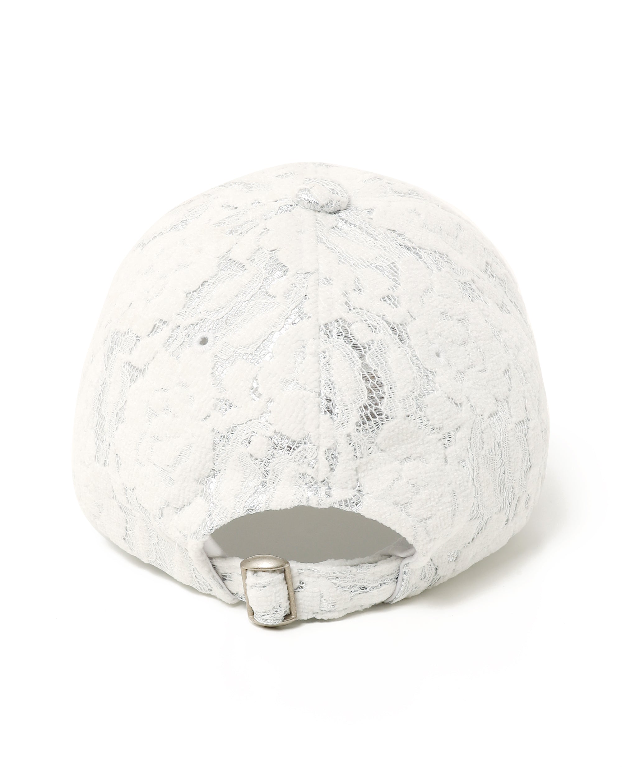 FLOWER LACE SILVER CAP
