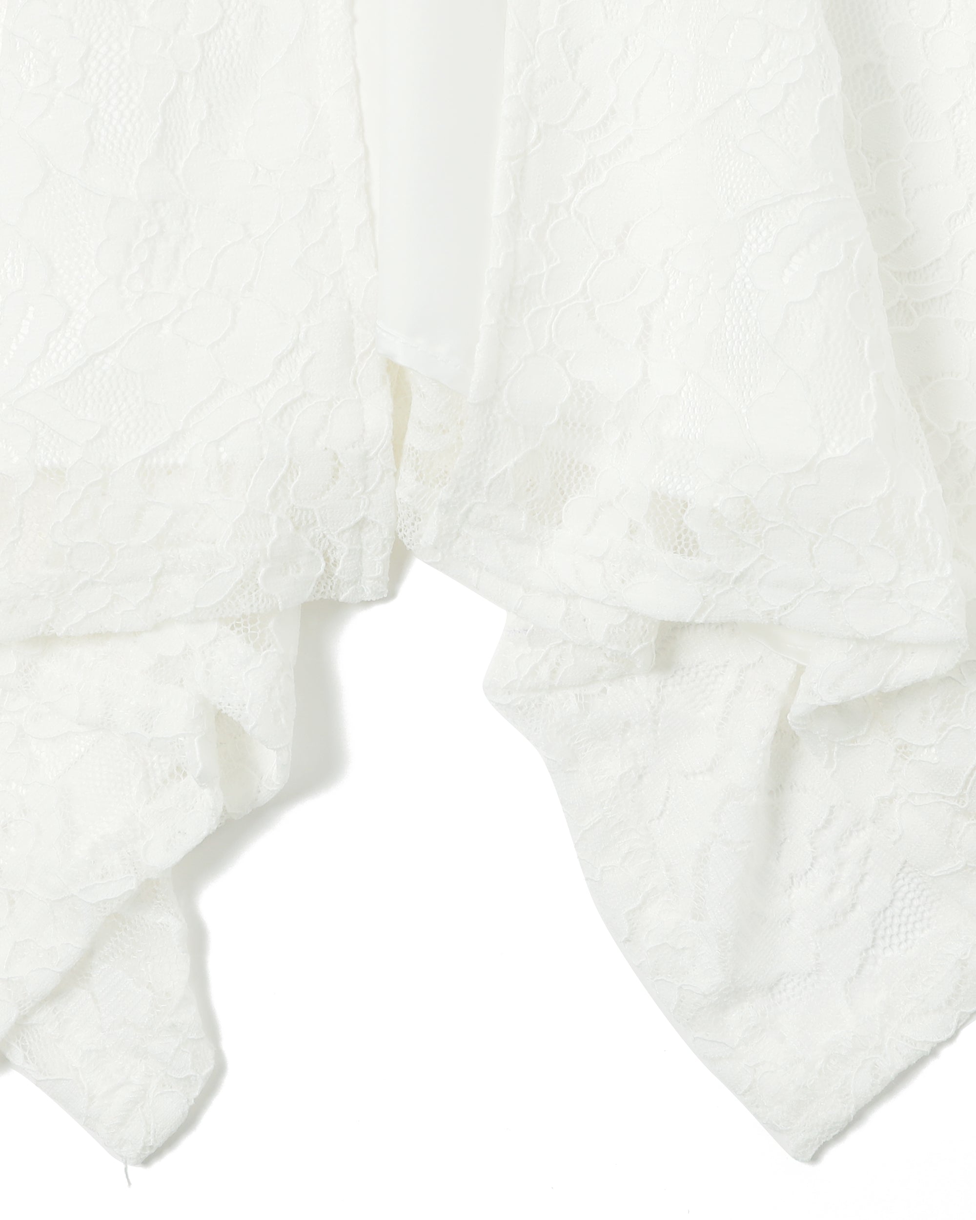 Lace draped wrap skirt