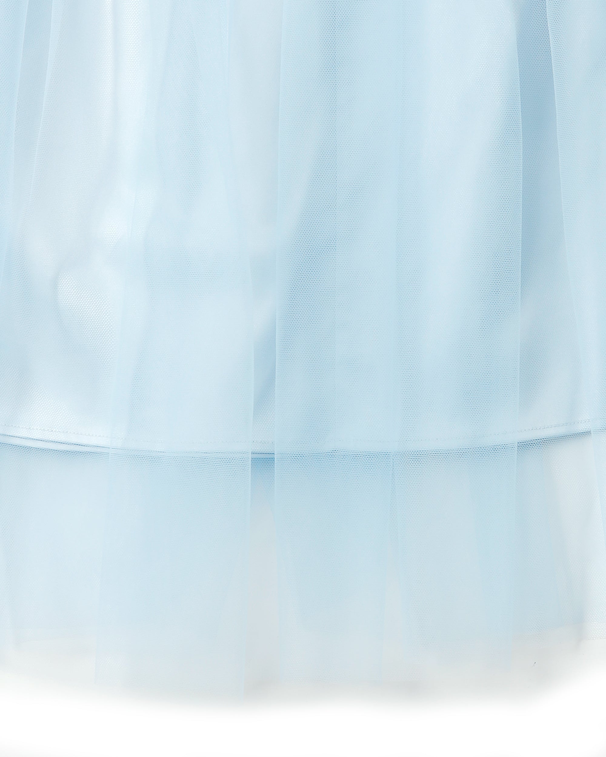 Shirring tulle skirt (blue / bordeaux)
