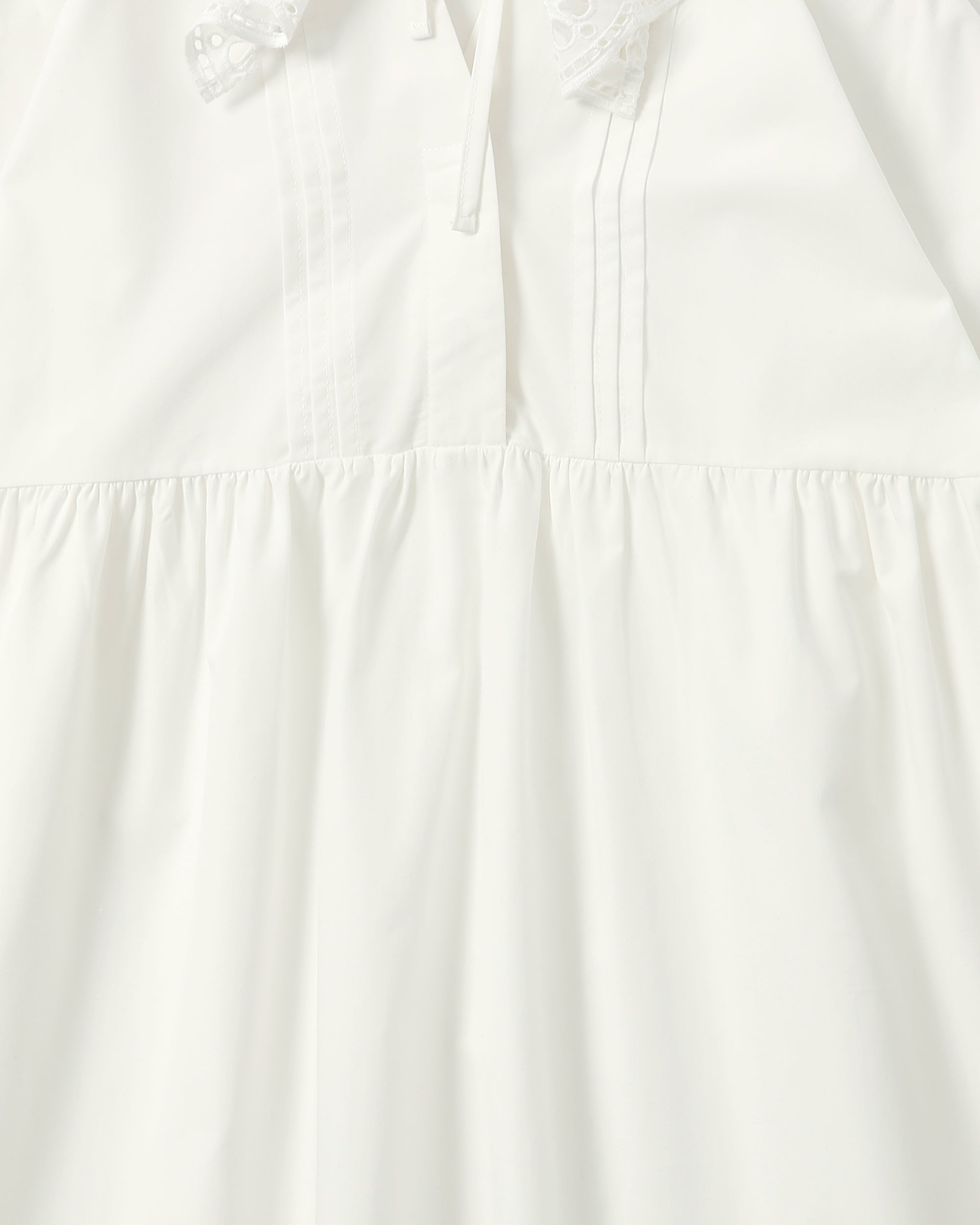 Cotton lace hoodie dress