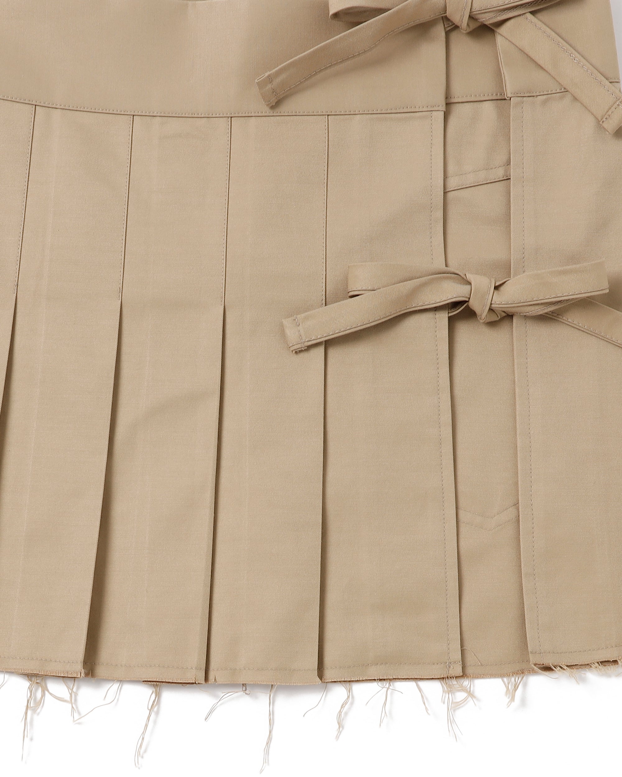 Pleats wrap mini skirts