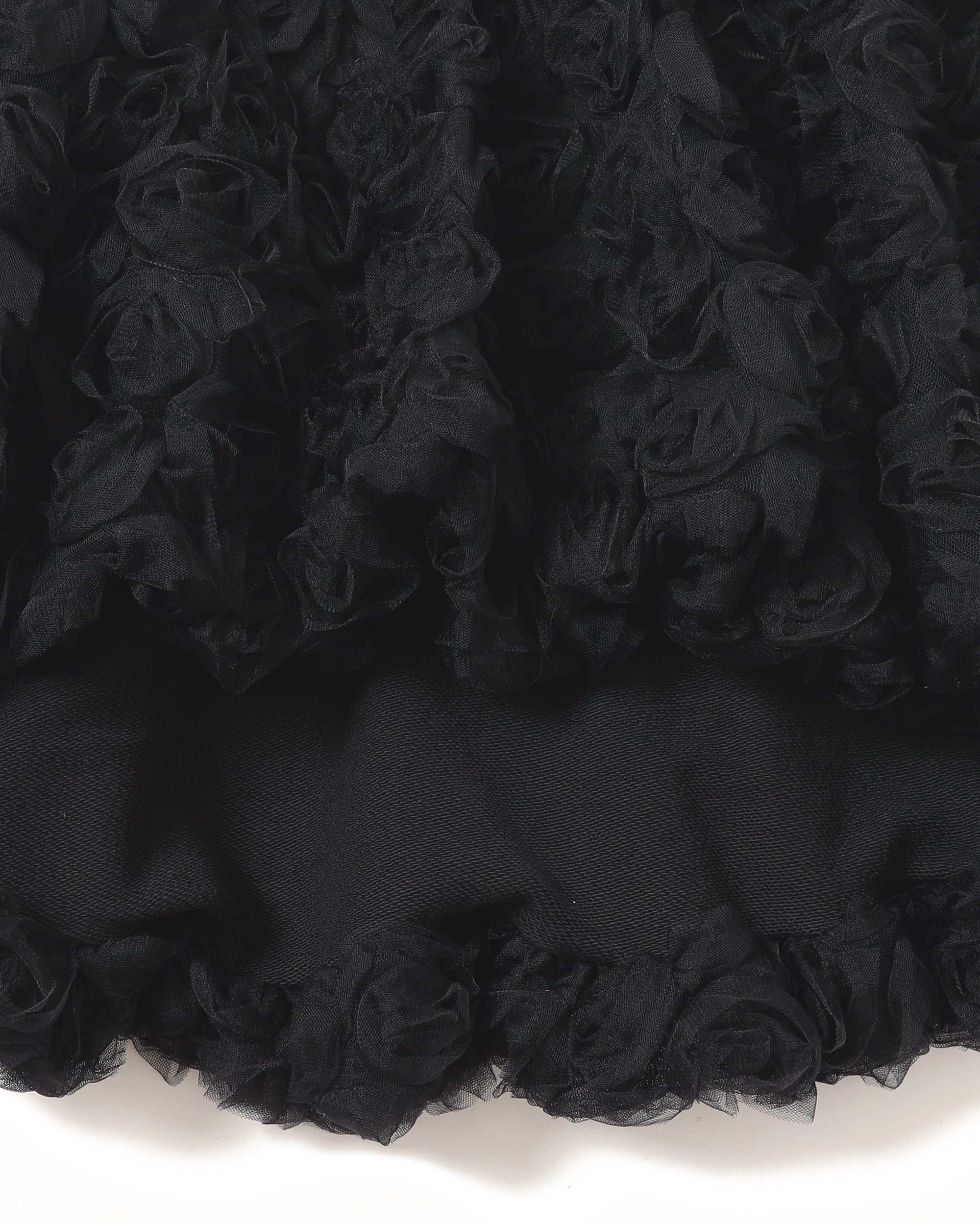 Tulle docking hoodie（black）