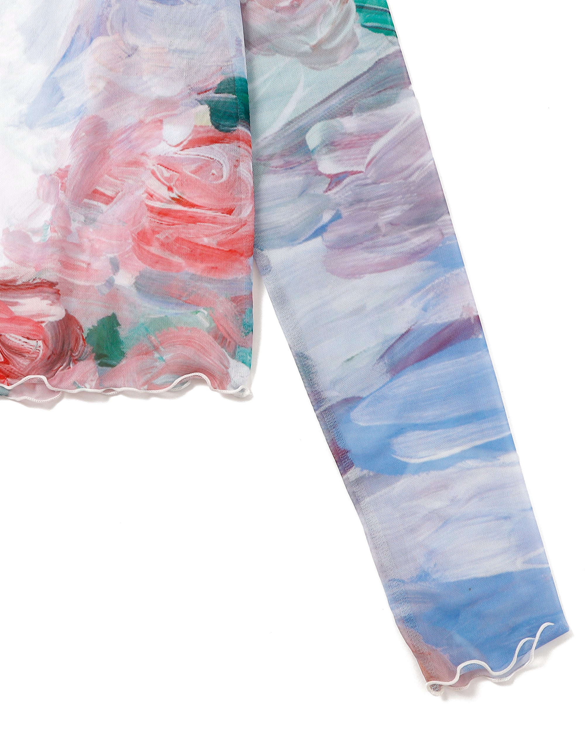 Swan see-through tops (High / Crew neck)