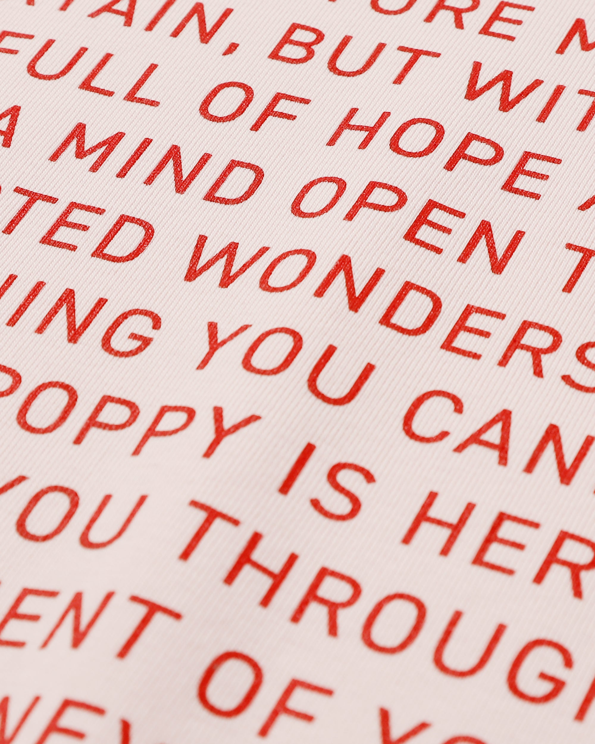 POPPY print long t-shirt (pink)