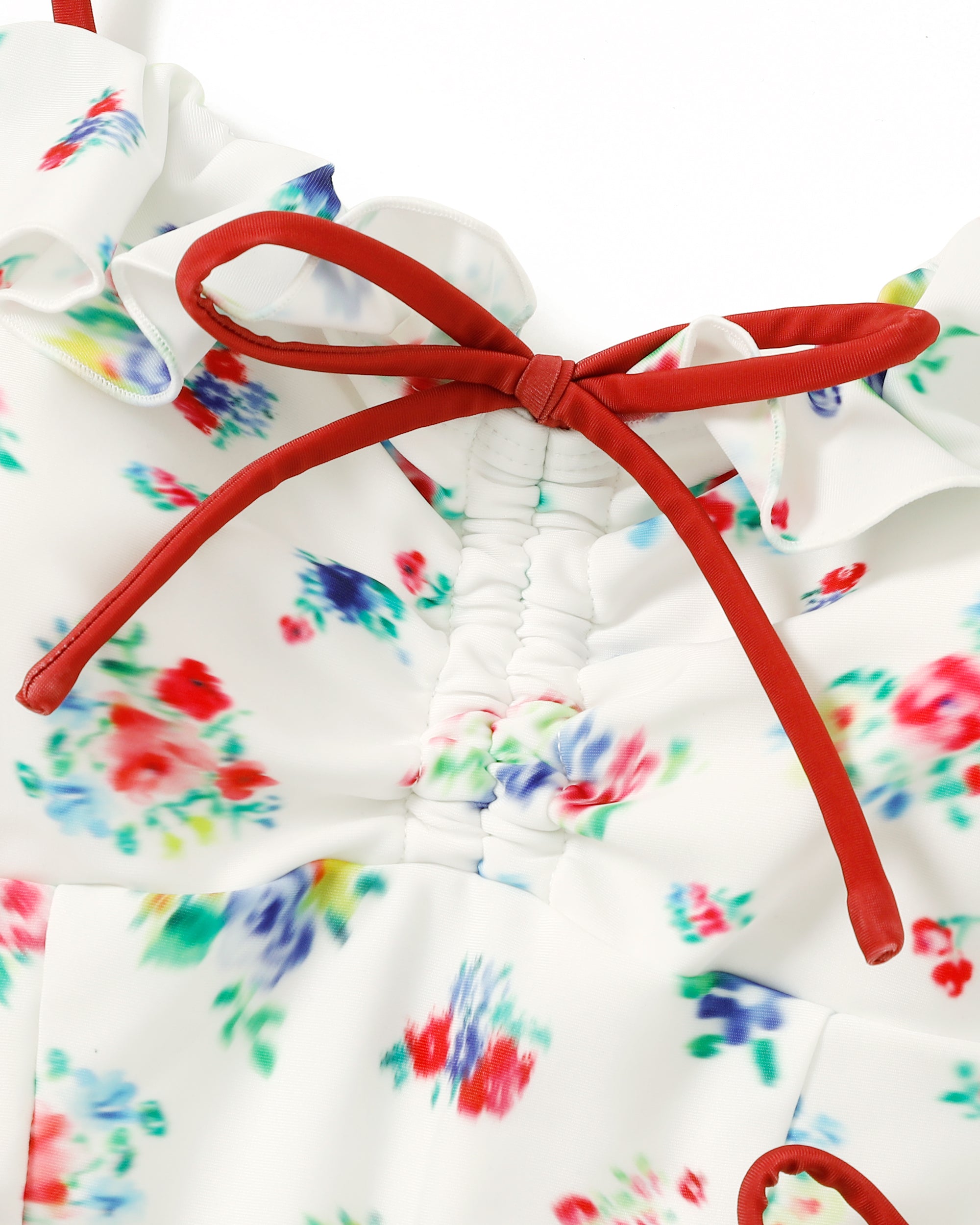 Ribbon cami swim leotard