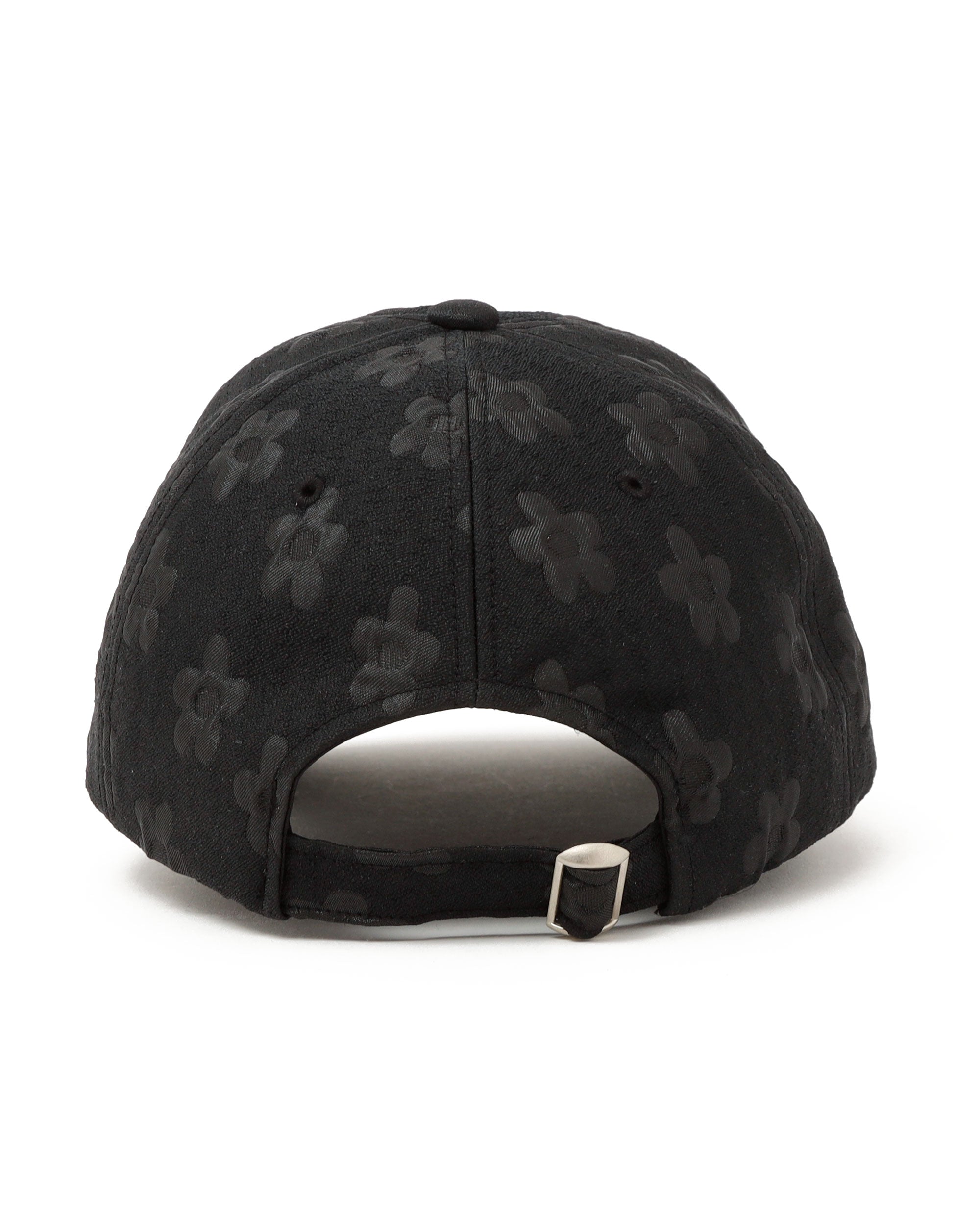 Flower jacquard cap (black)