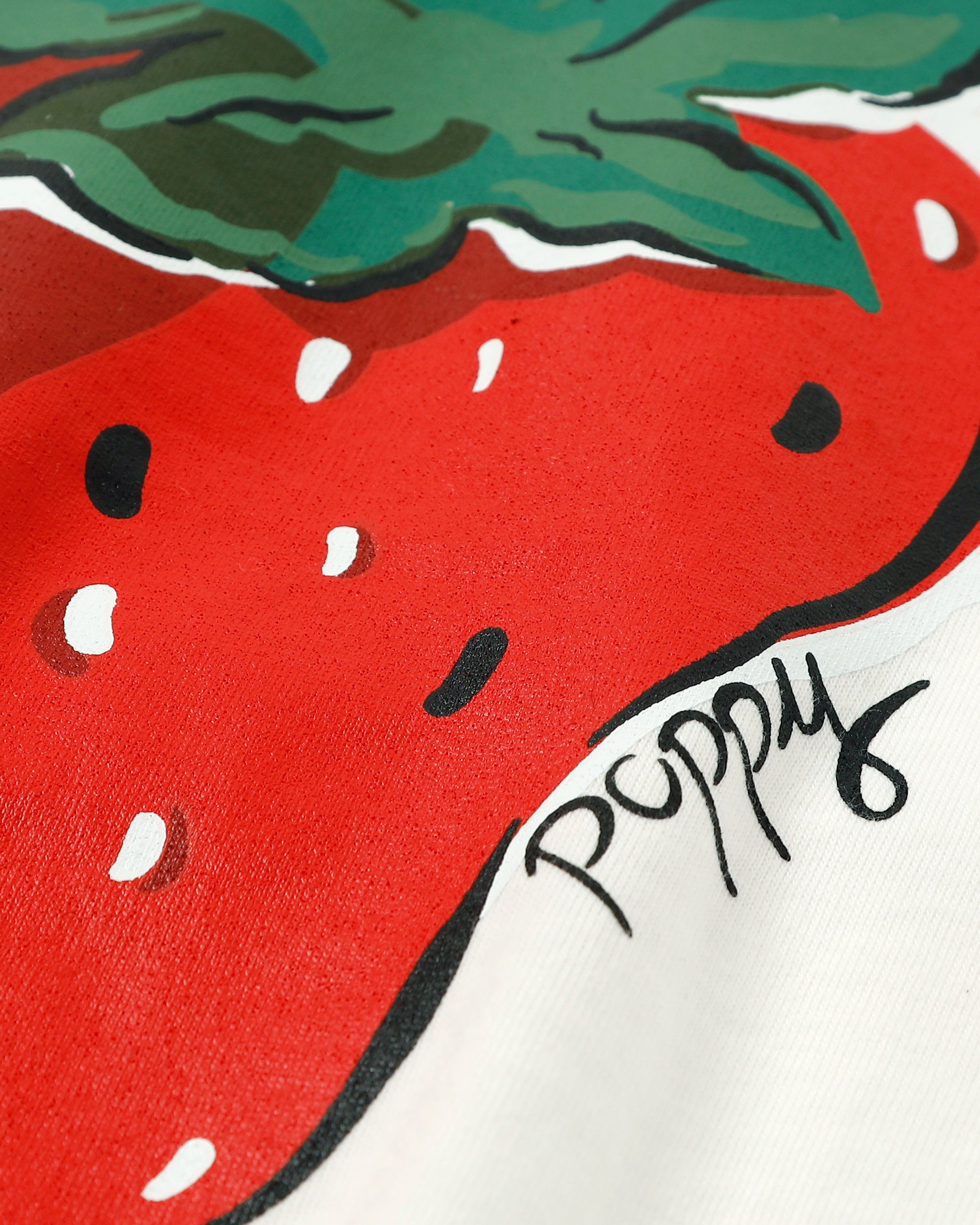 KIDS Strawberry printed T-shirts (White)