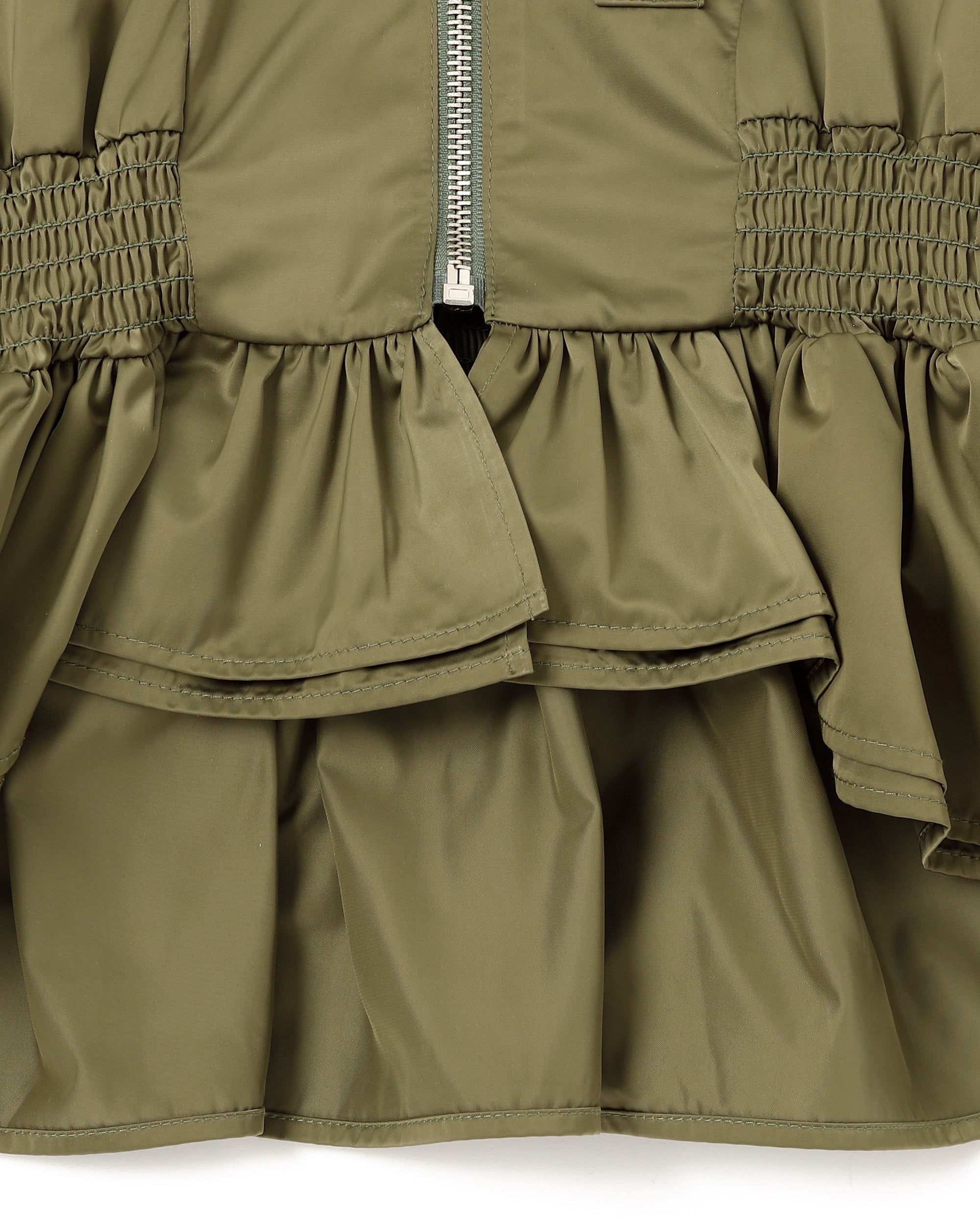ジャケット・アウター POPPY PEPLUM PUFF TOPS (KHAKI) PEPLUM PUFF TOPS (KHAKI)