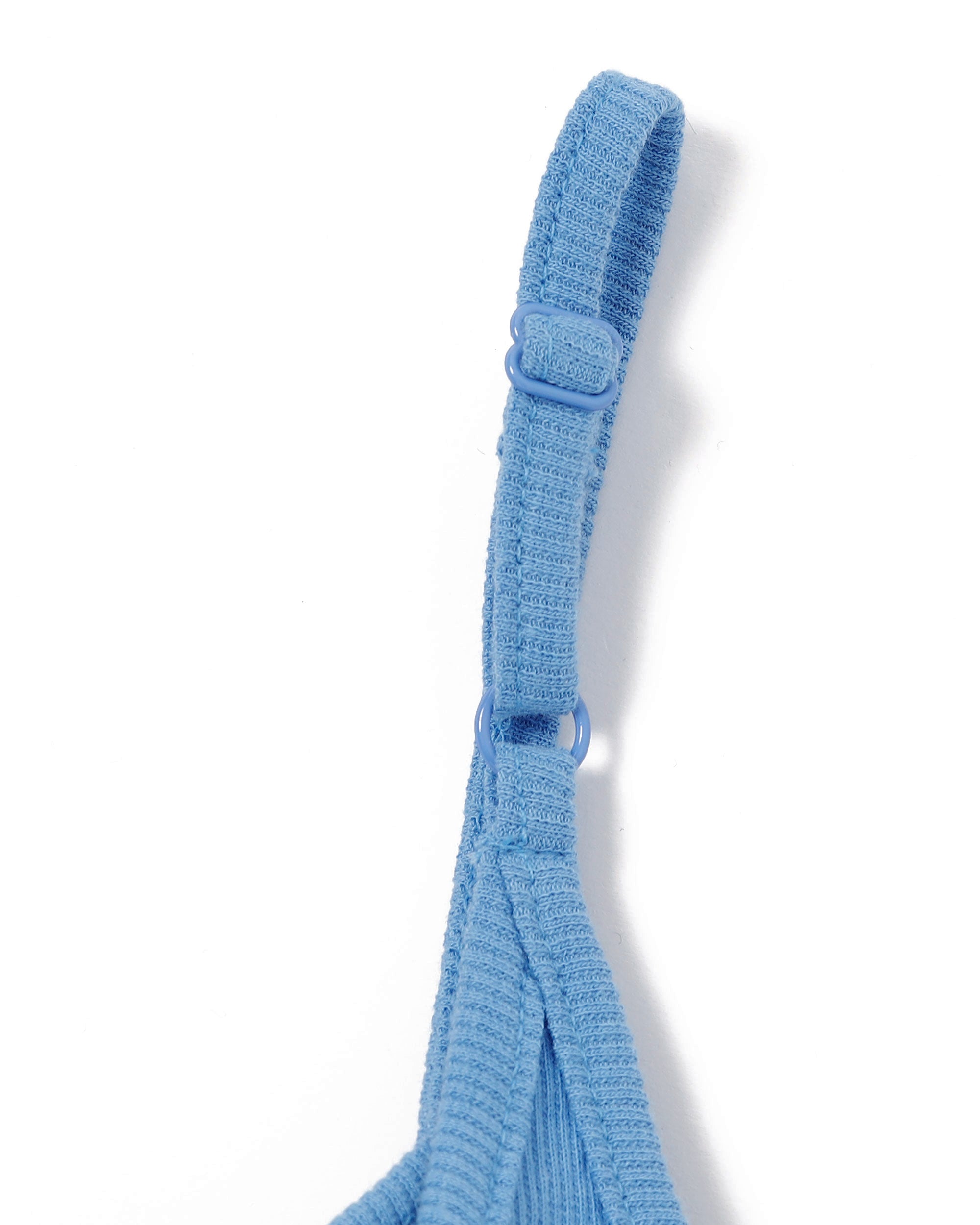 rib bra top (blue)