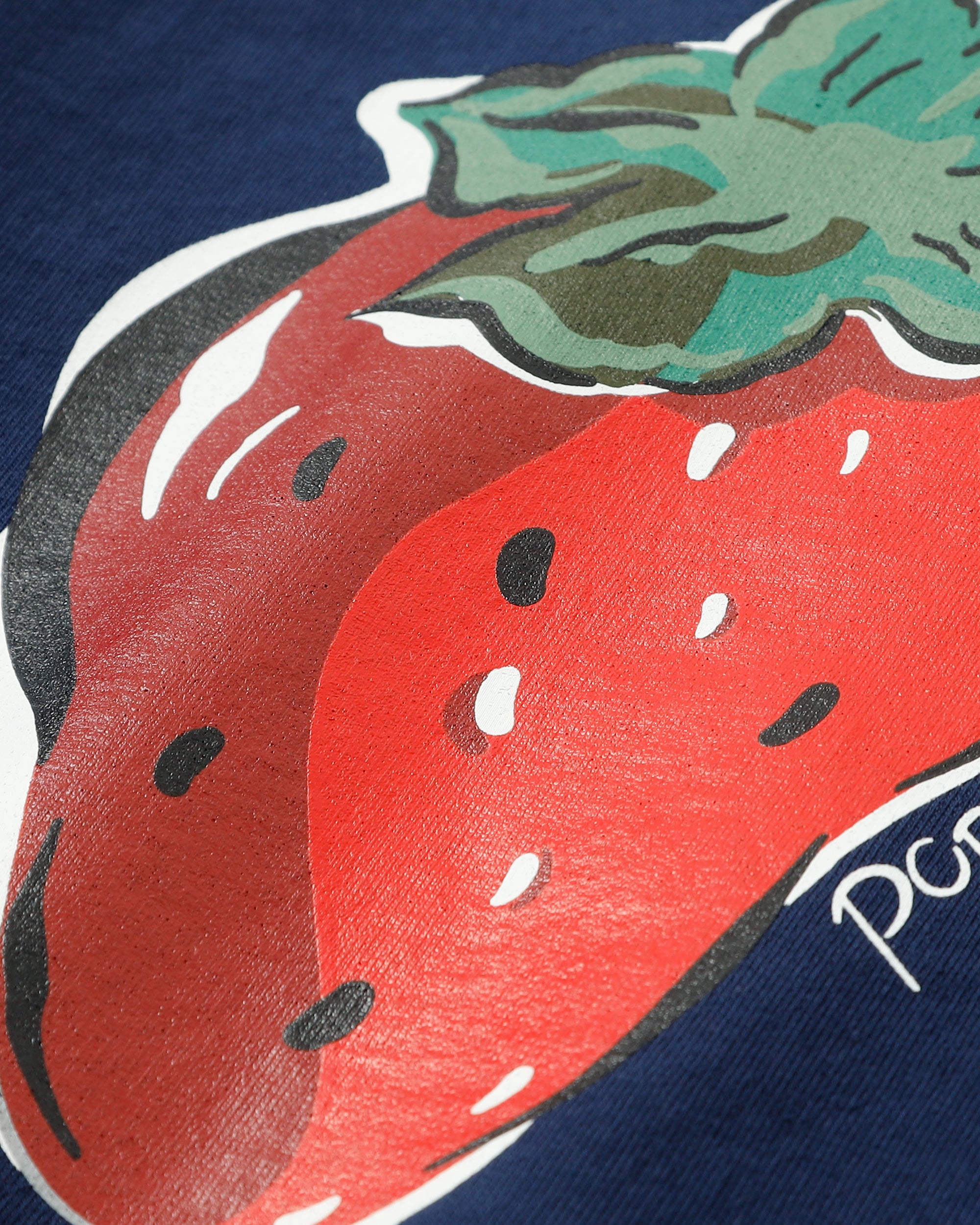 KIDS strawberry printed sweatshirts (Navy)