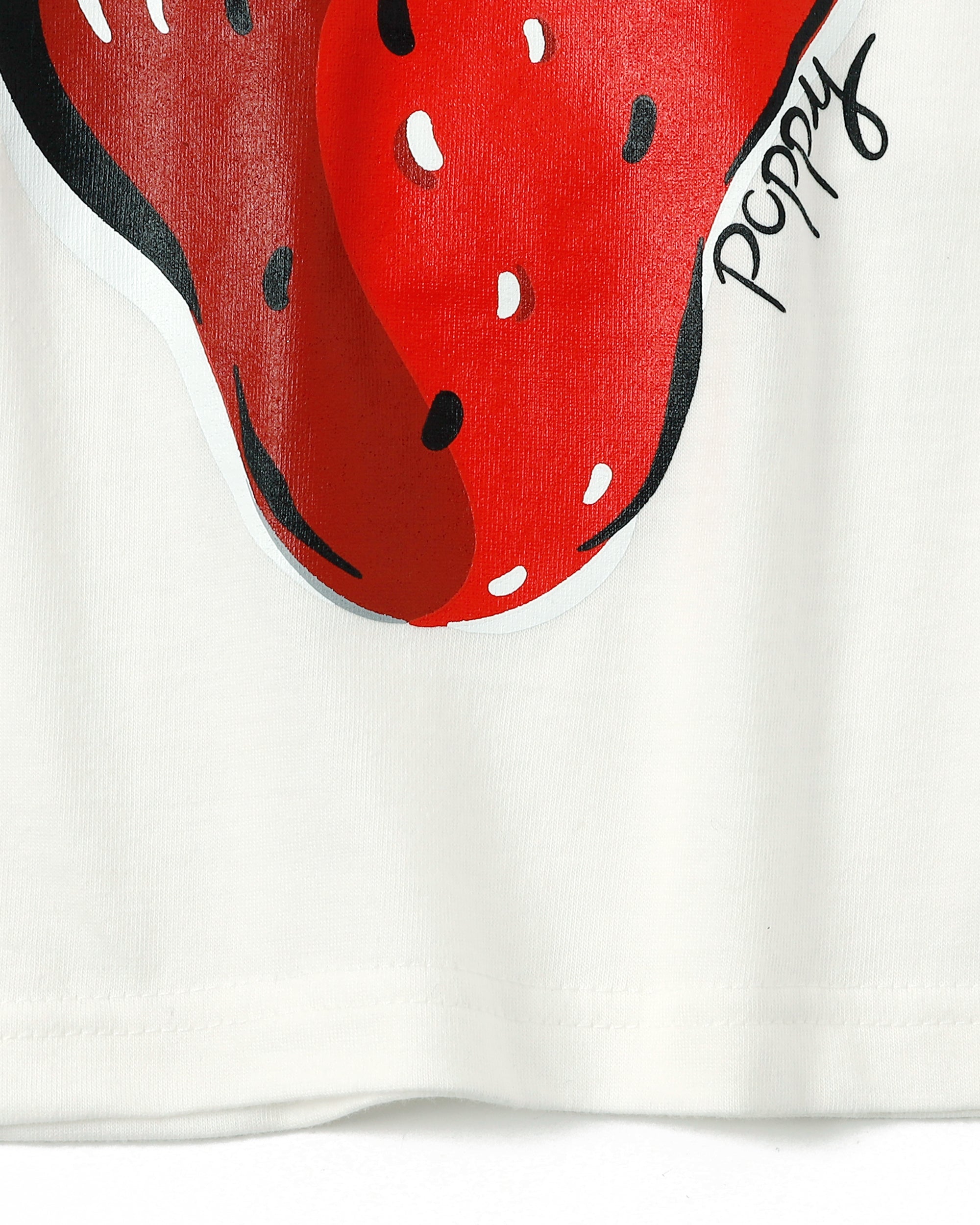 KIDS Strawberry printed T-shirts (White)