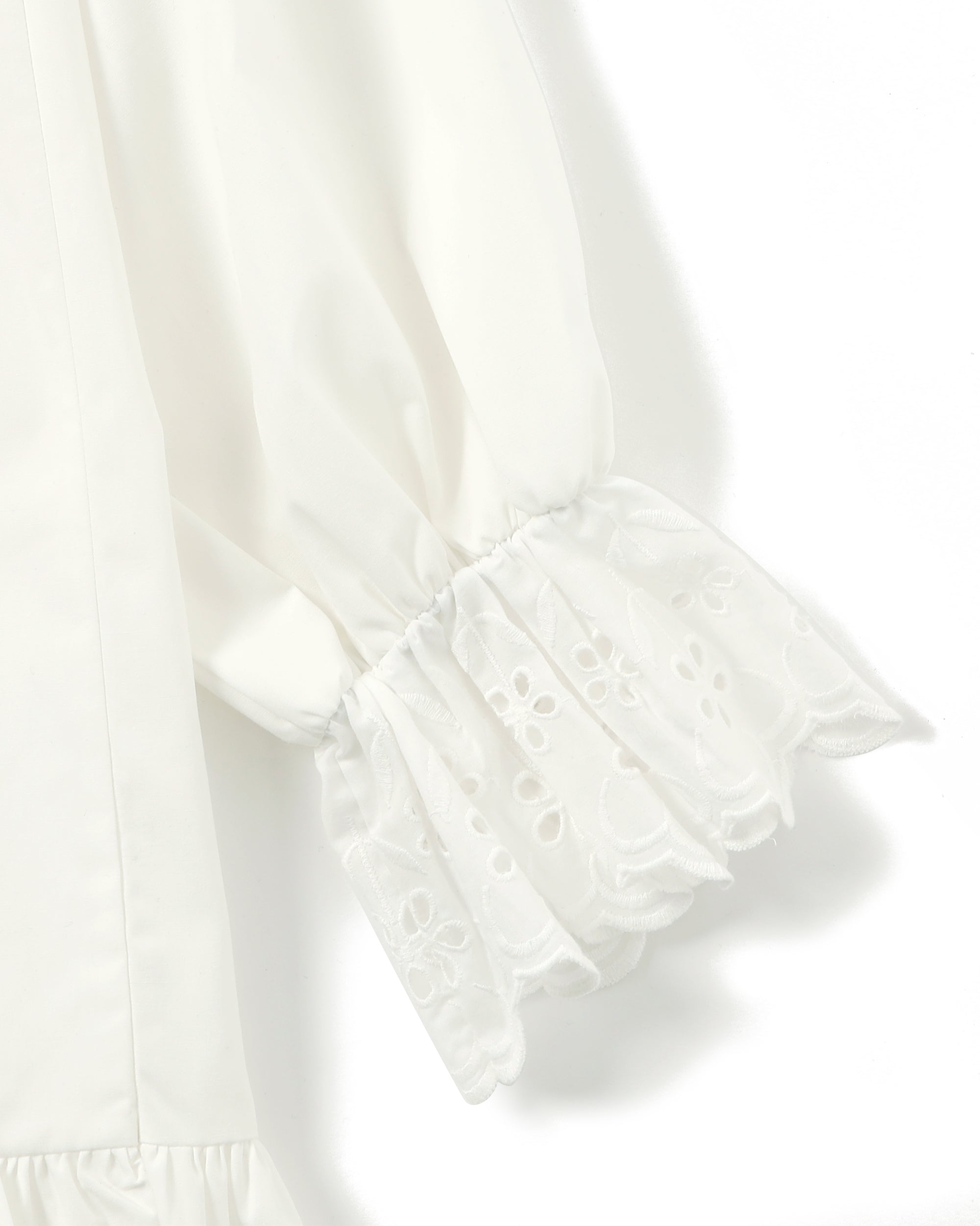 Cotton lace hoodie dress