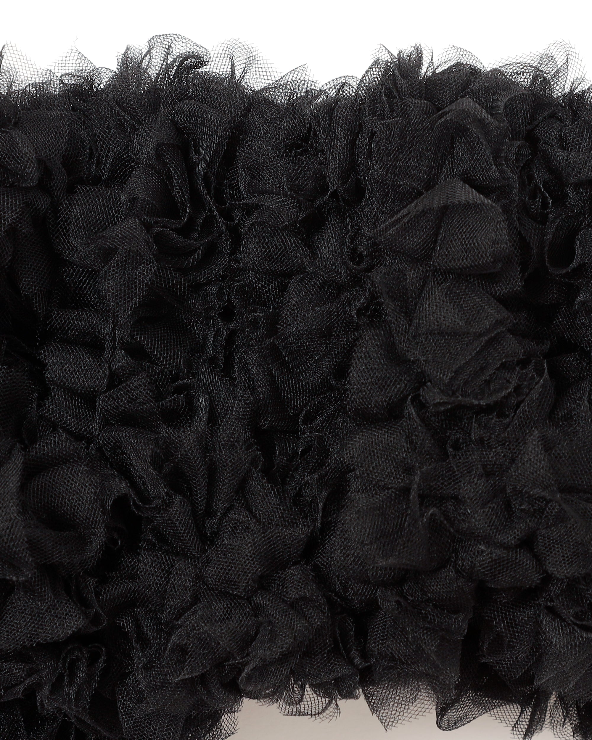 Tulle balloon bustier (black)