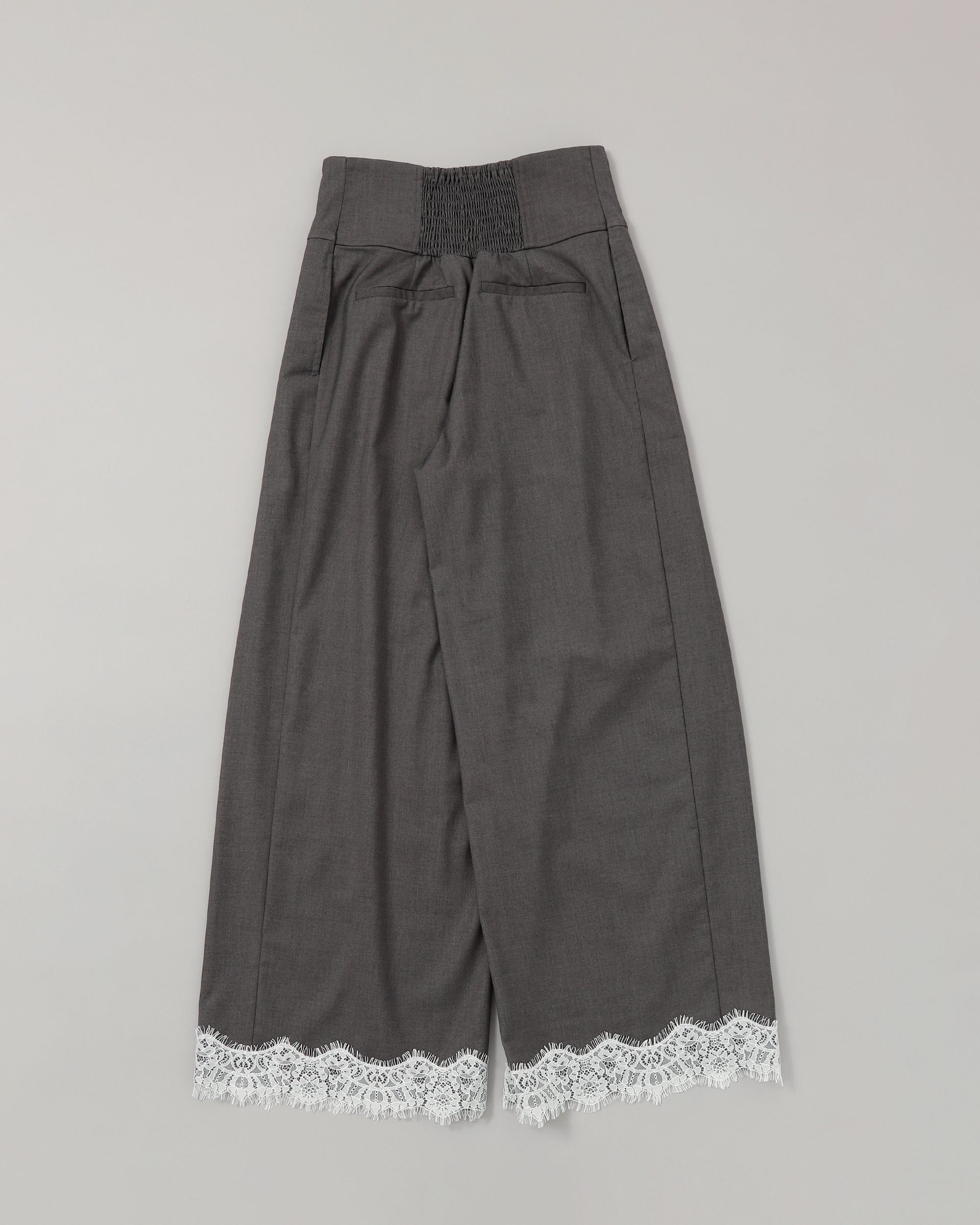 Corset wide pants (gray)