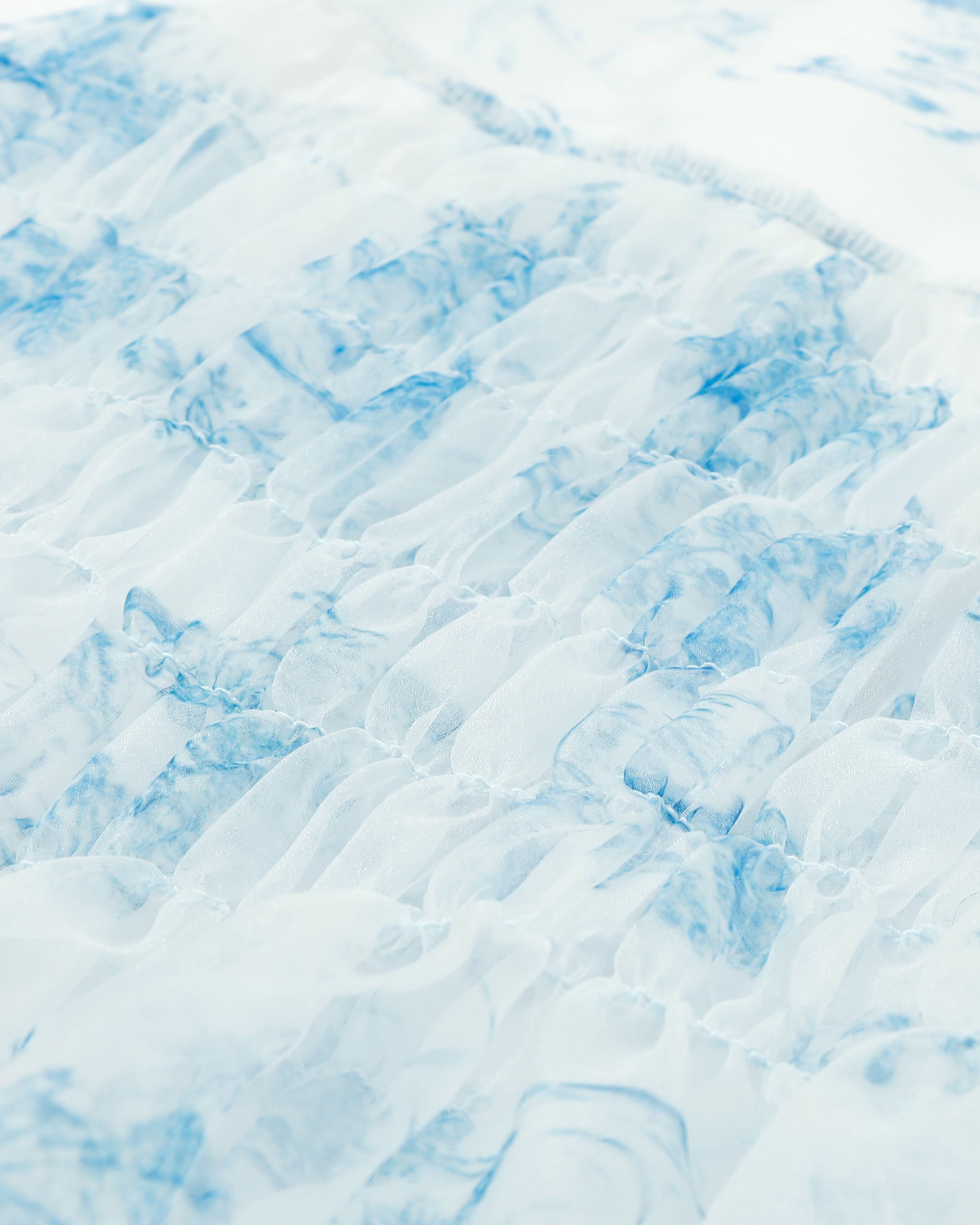 Toile de Jouy organdy shirring tunic