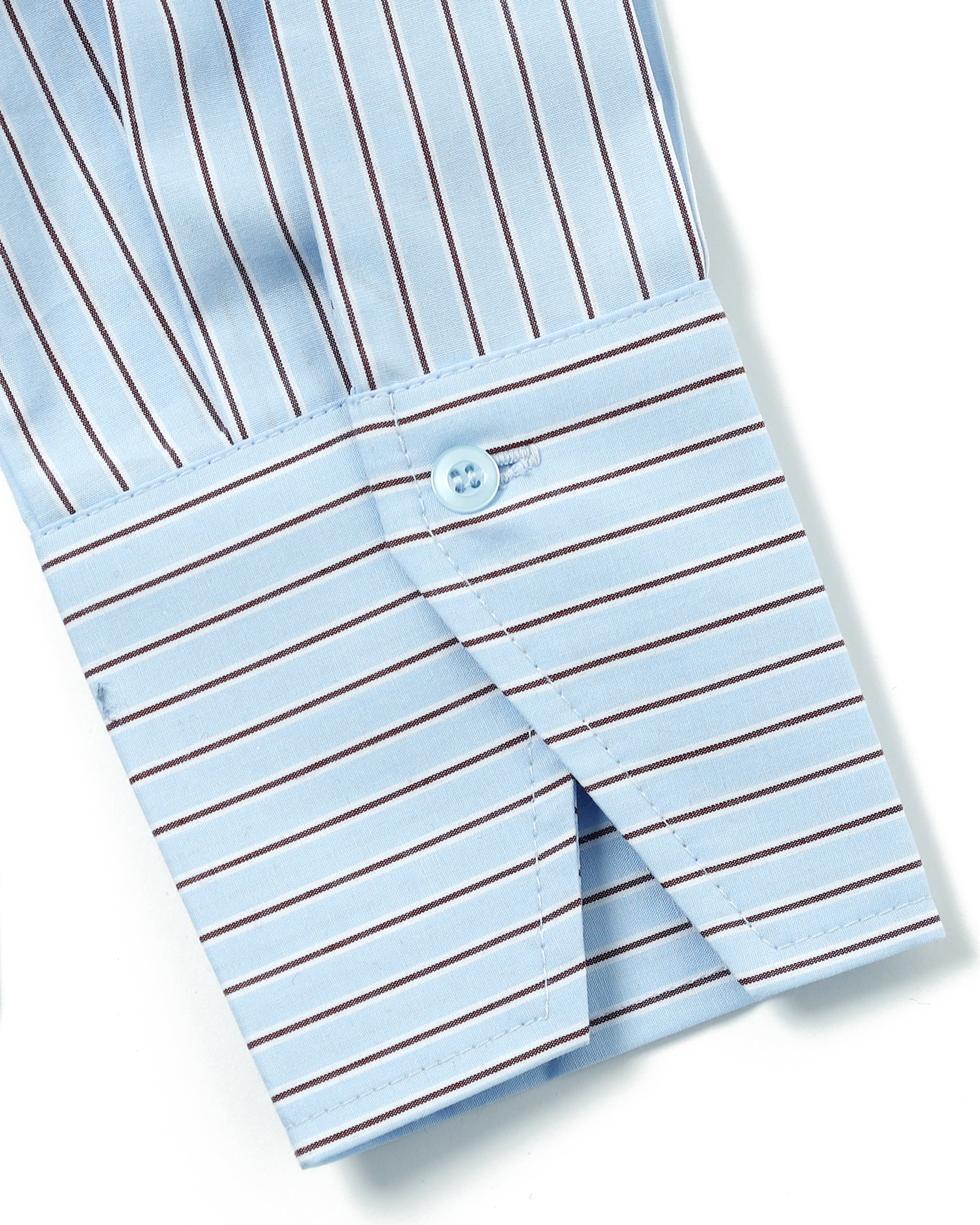 Ribbon tie blouse (stripe)