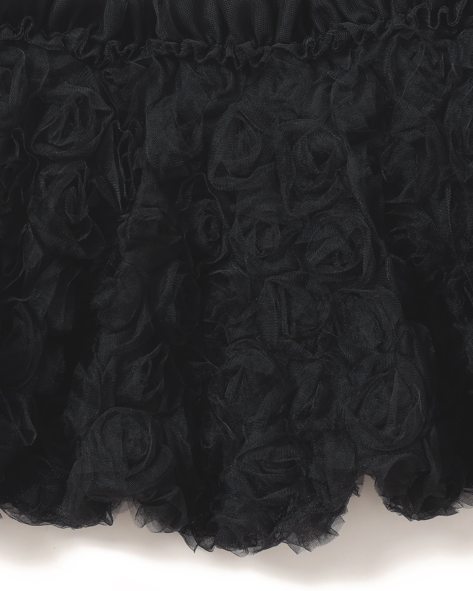 Tulle docking hoodie（black）